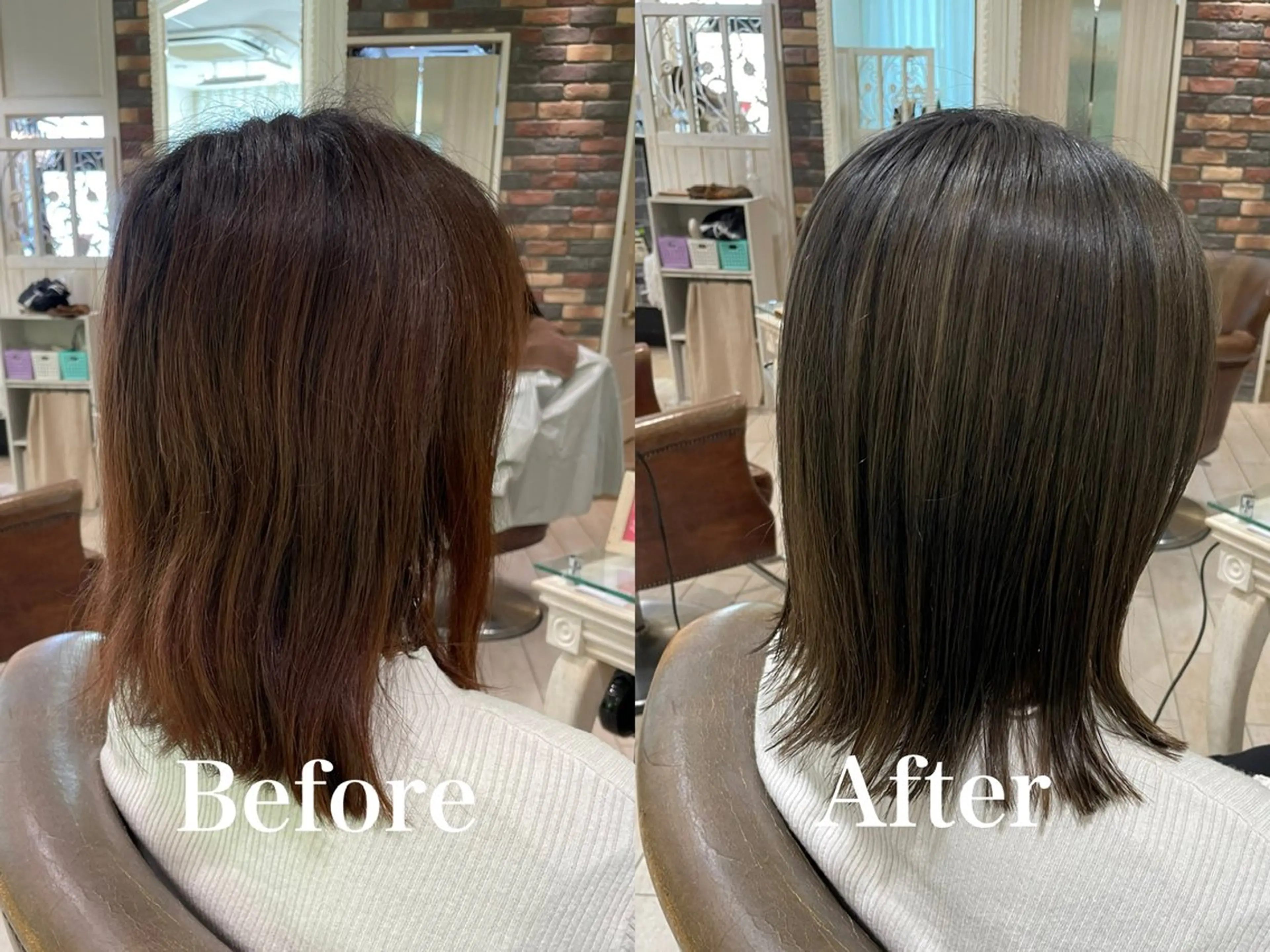 ミディアム カラー 増渕 駿介のヘアスタイル