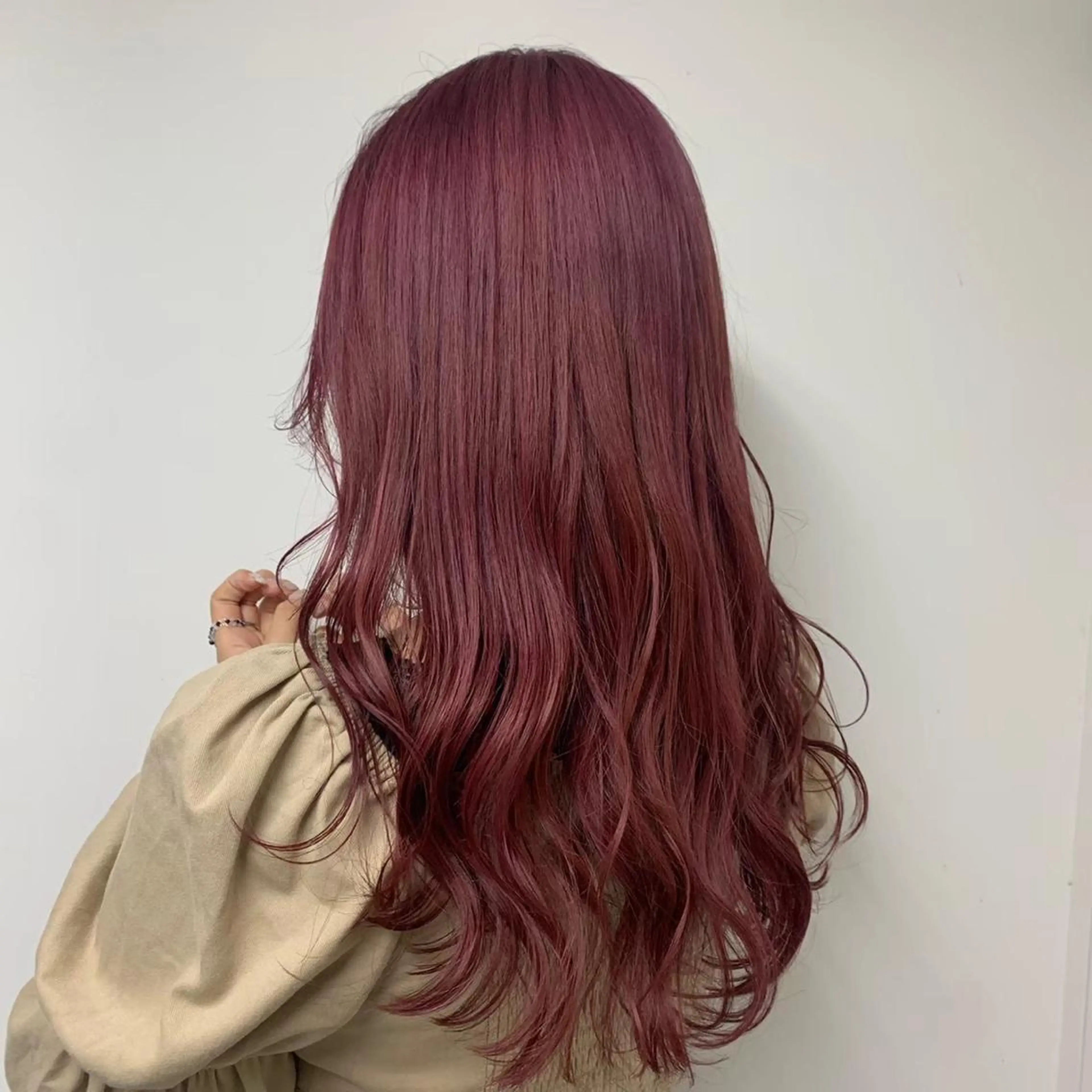 ロング カラー ブリーチ ピンクカラー HOEK  HOEK 立川所属・中村 彩乃のヘアスタイル