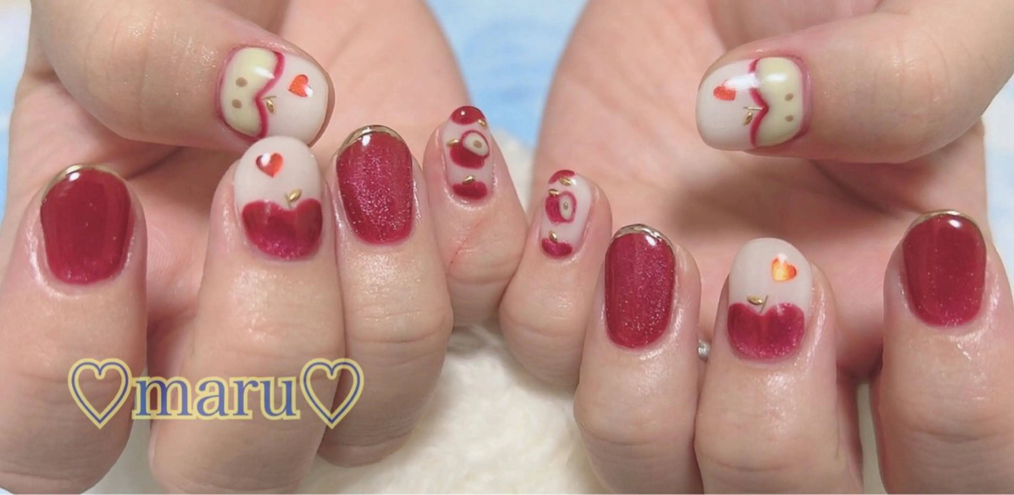 ネイル ハンドネイル フットネイル まるみ ♡のネイルデザイン