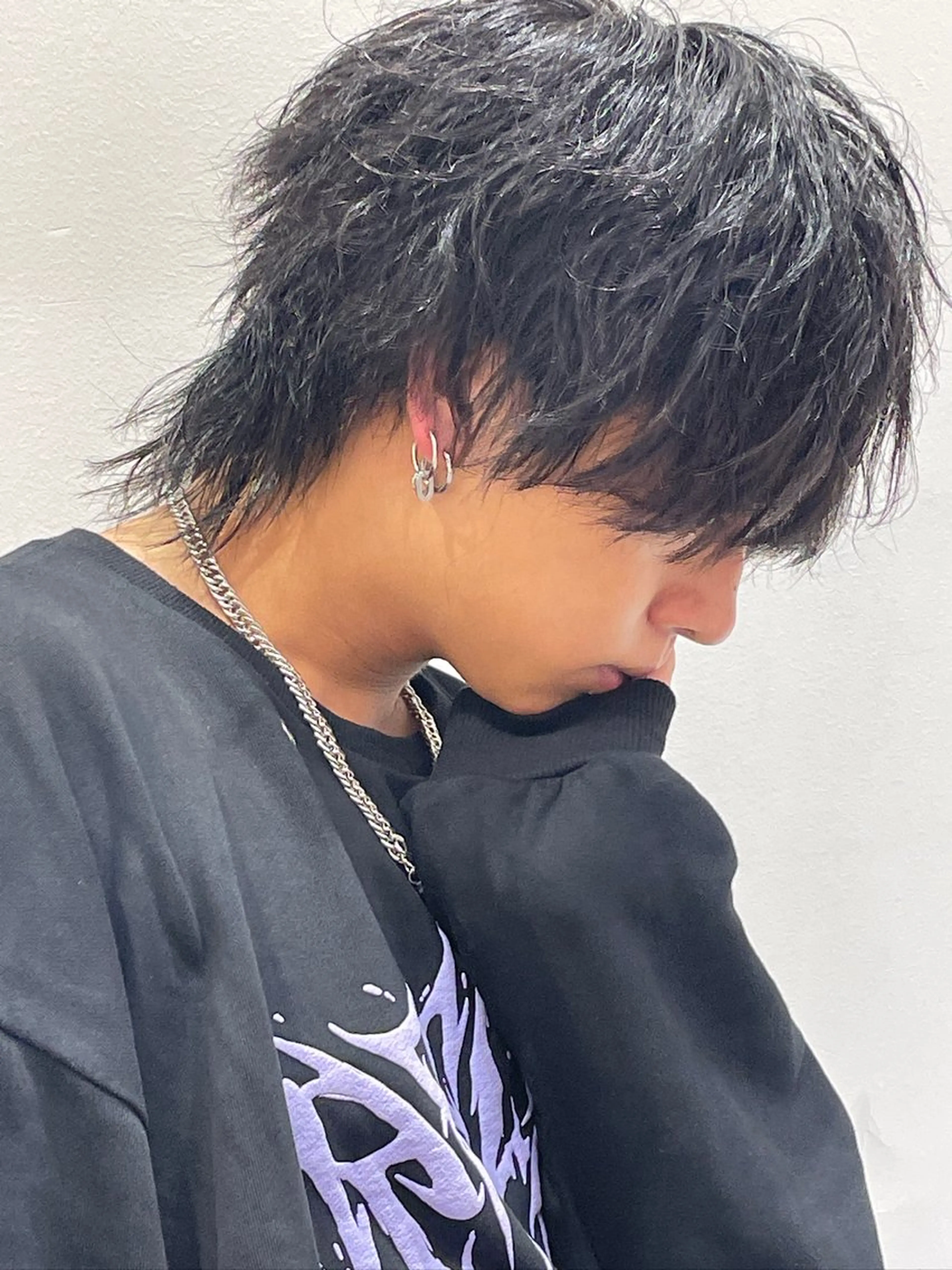 【✨メンズウルフカット限定✨】 【ミニモ学割】✂︎メンズカット+🫧マイクロバブルシャンプー🫧+ 眉カットの写真