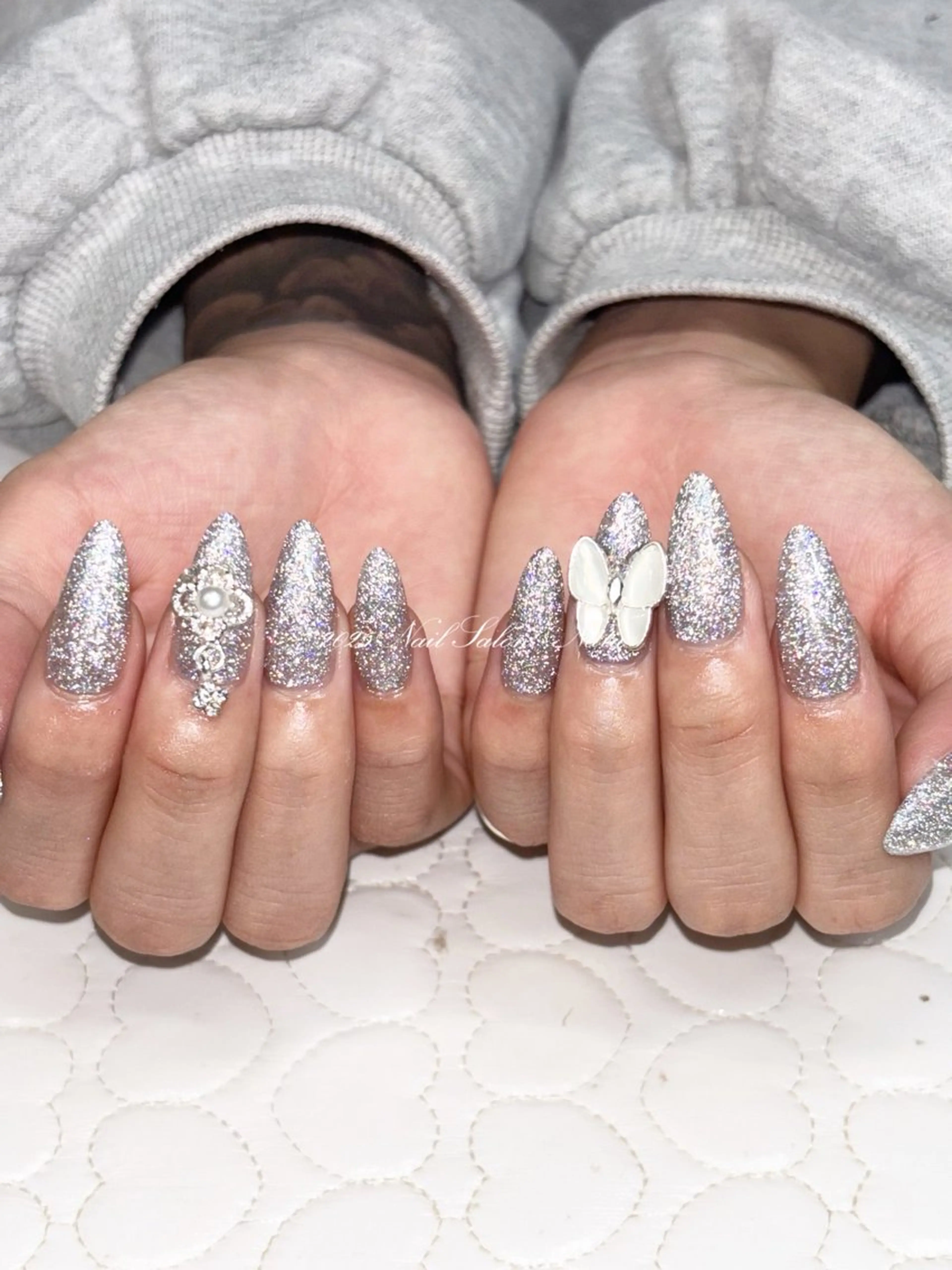 ネイル 長さ出し フラッシュネイル nailsalon　 Natuのネイルデザイン