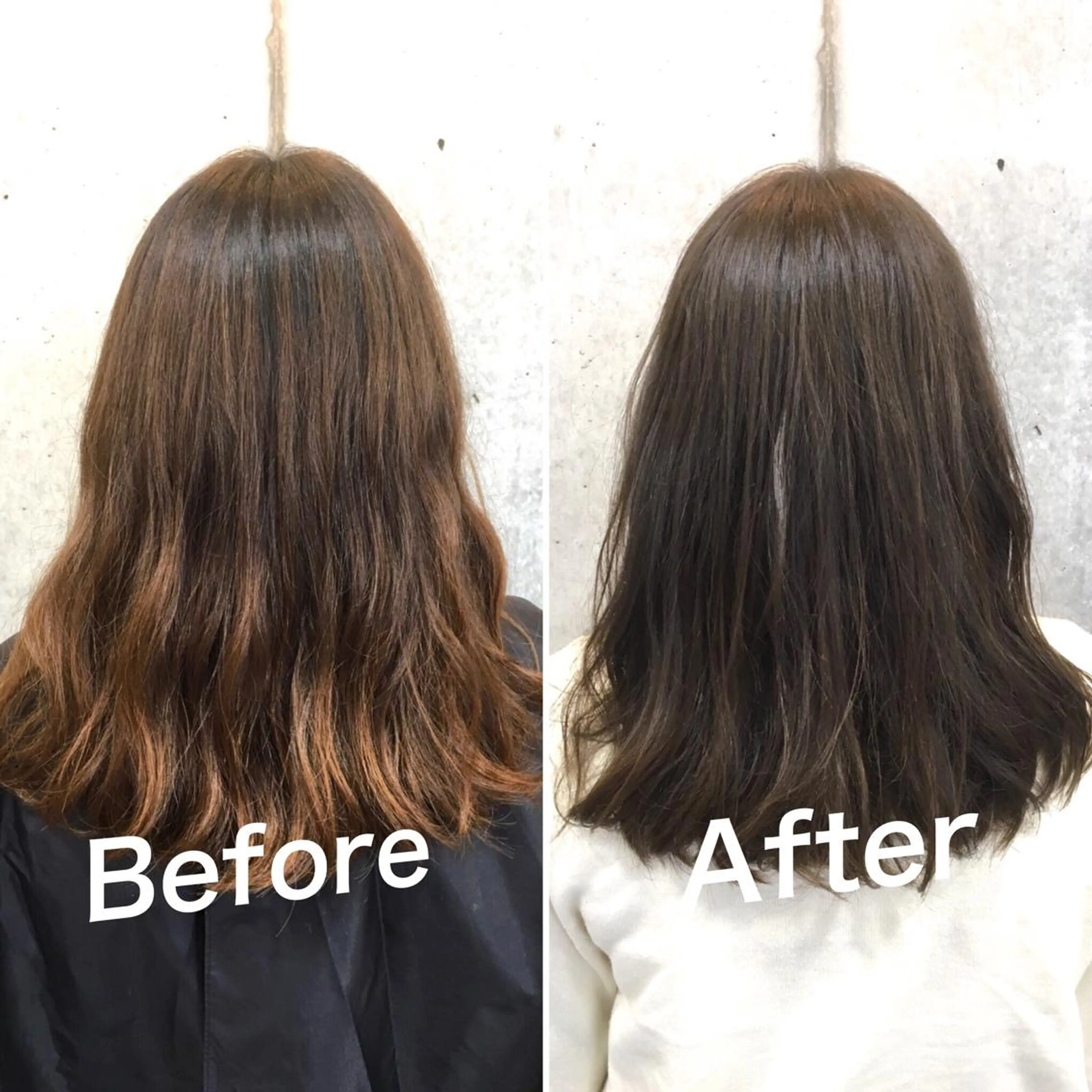 カラー アディクシーカラー オレンジ カット トリートメント 佐瀬竜矢PRIMAL /portのヘアスタイル