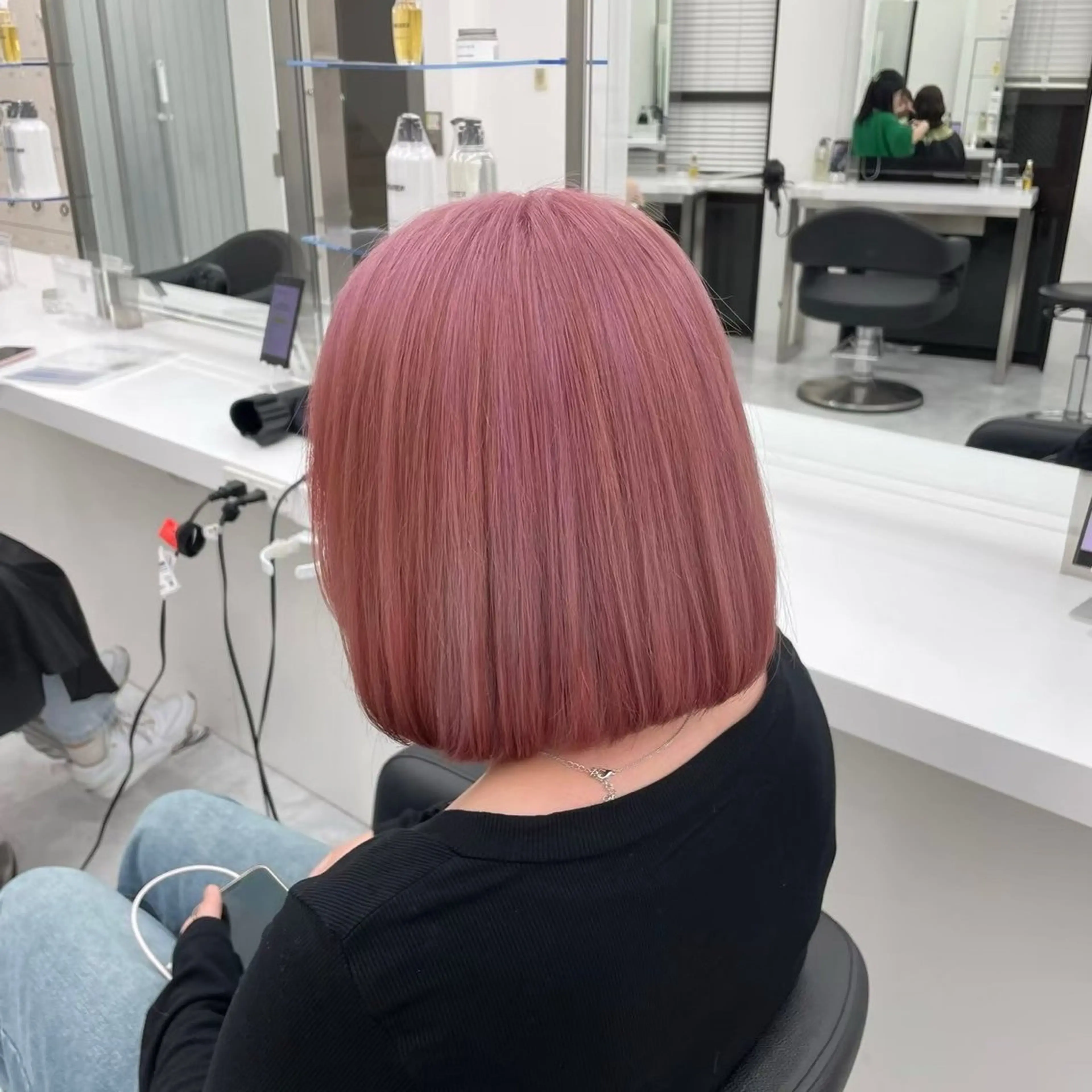 セミロング カラー kazuki🍑韓国 トレンド暖色🫗のヘアスタイル