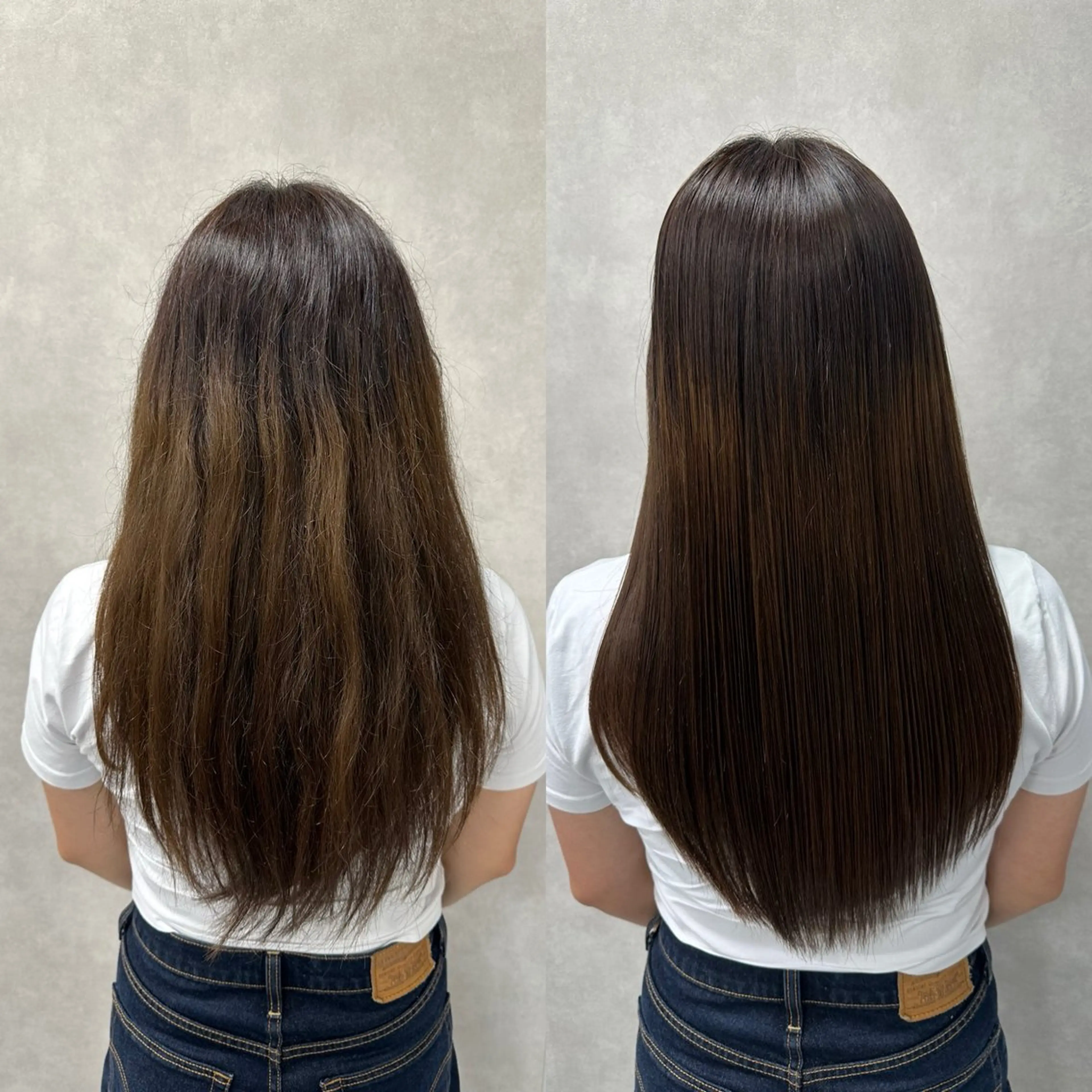 ロング パーマ 縮毛矯正 トリートメント 髪質改善🍏縮毛矯正 /ブリーチ矯正岡部のヘアスタイル