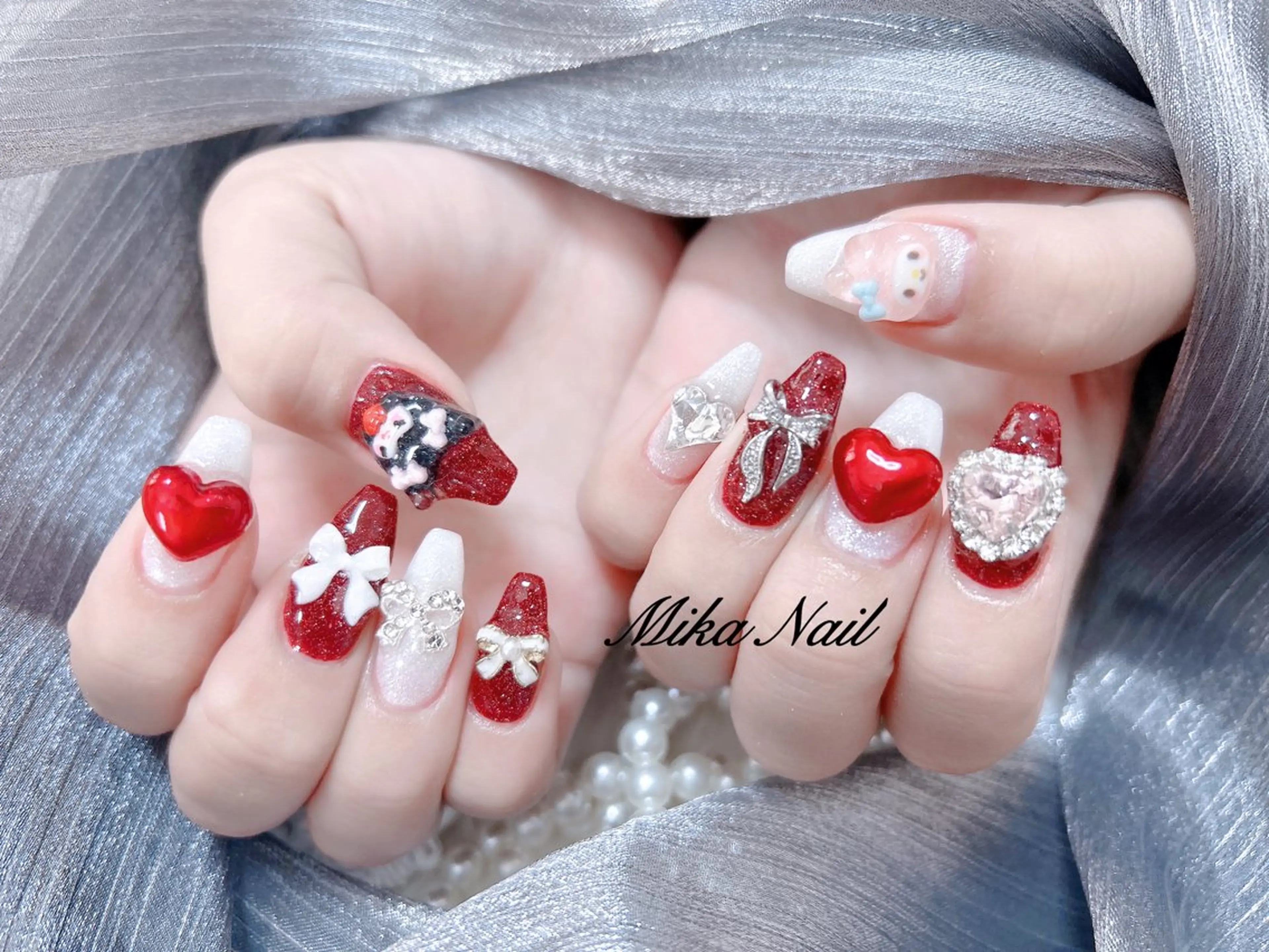 ネイル 持ち込み ワンカラーネイル Mika Nailのネイルデザイン