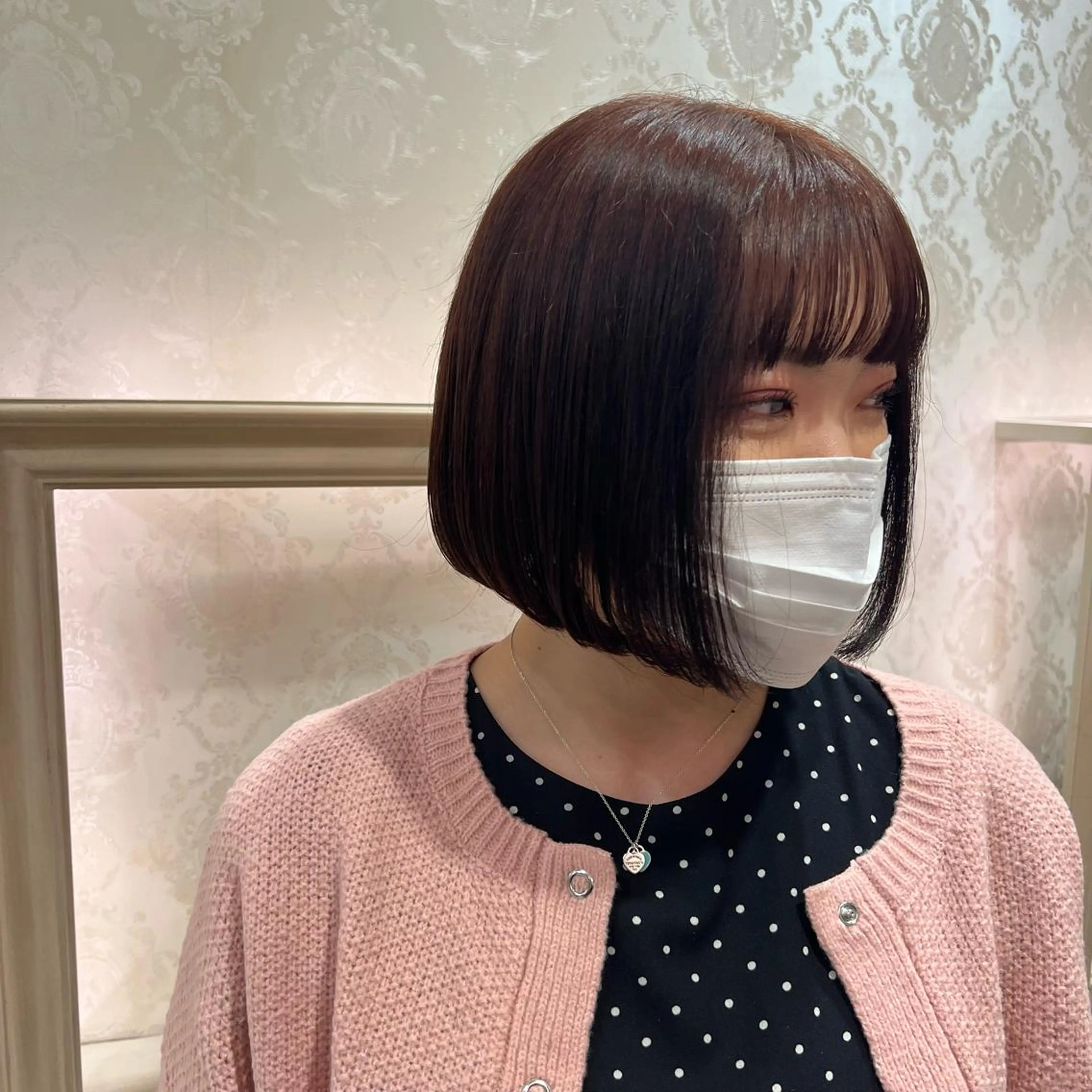 ショート 前下がりボブ ボブ SALOWIN川崎WEST店所属・🌷川崎/アレンジ/ 暖色ボブ/コトネ🌷のヘアスタイル