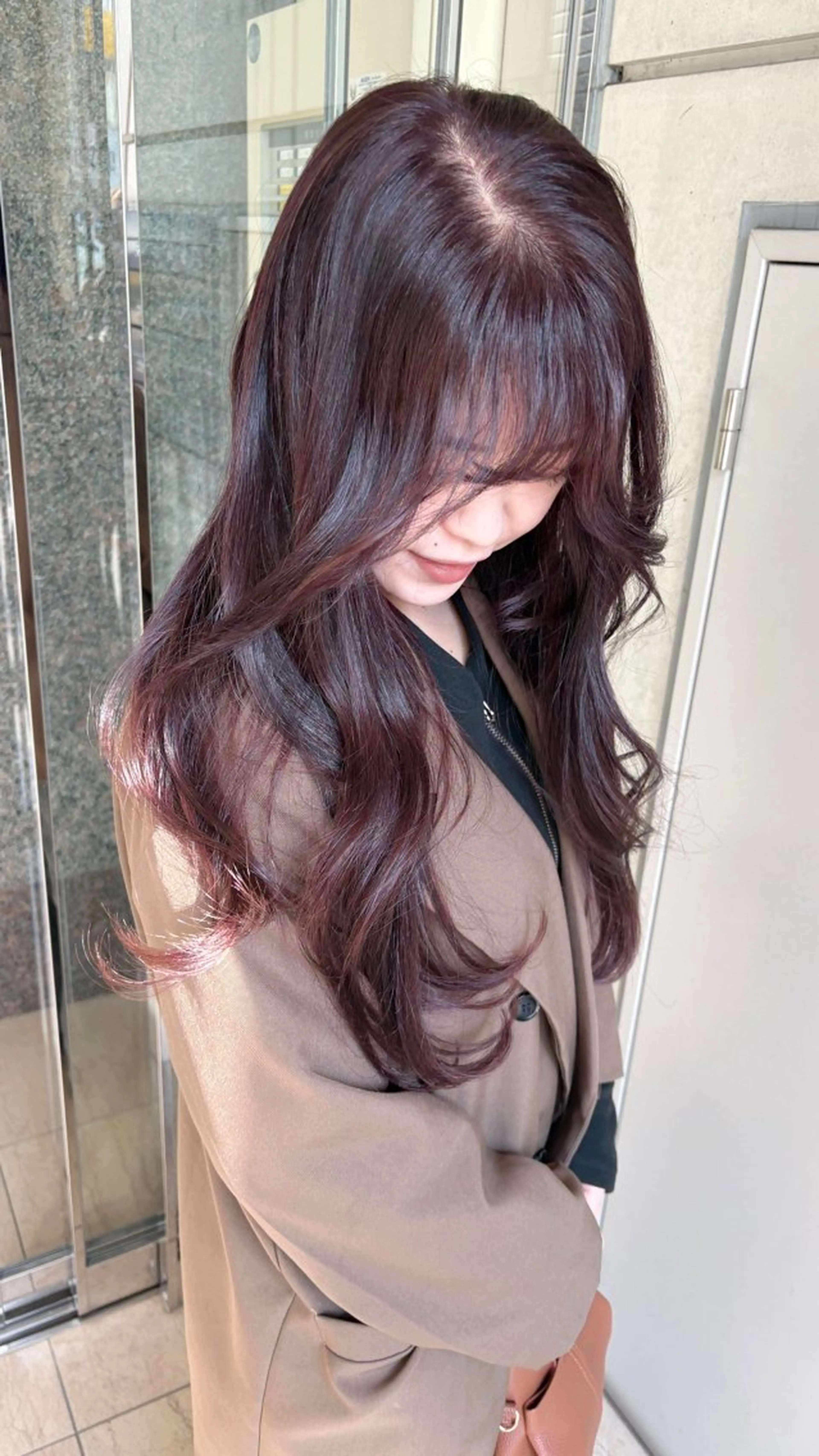 ロング カラー abe yuikaのヘアスタイル