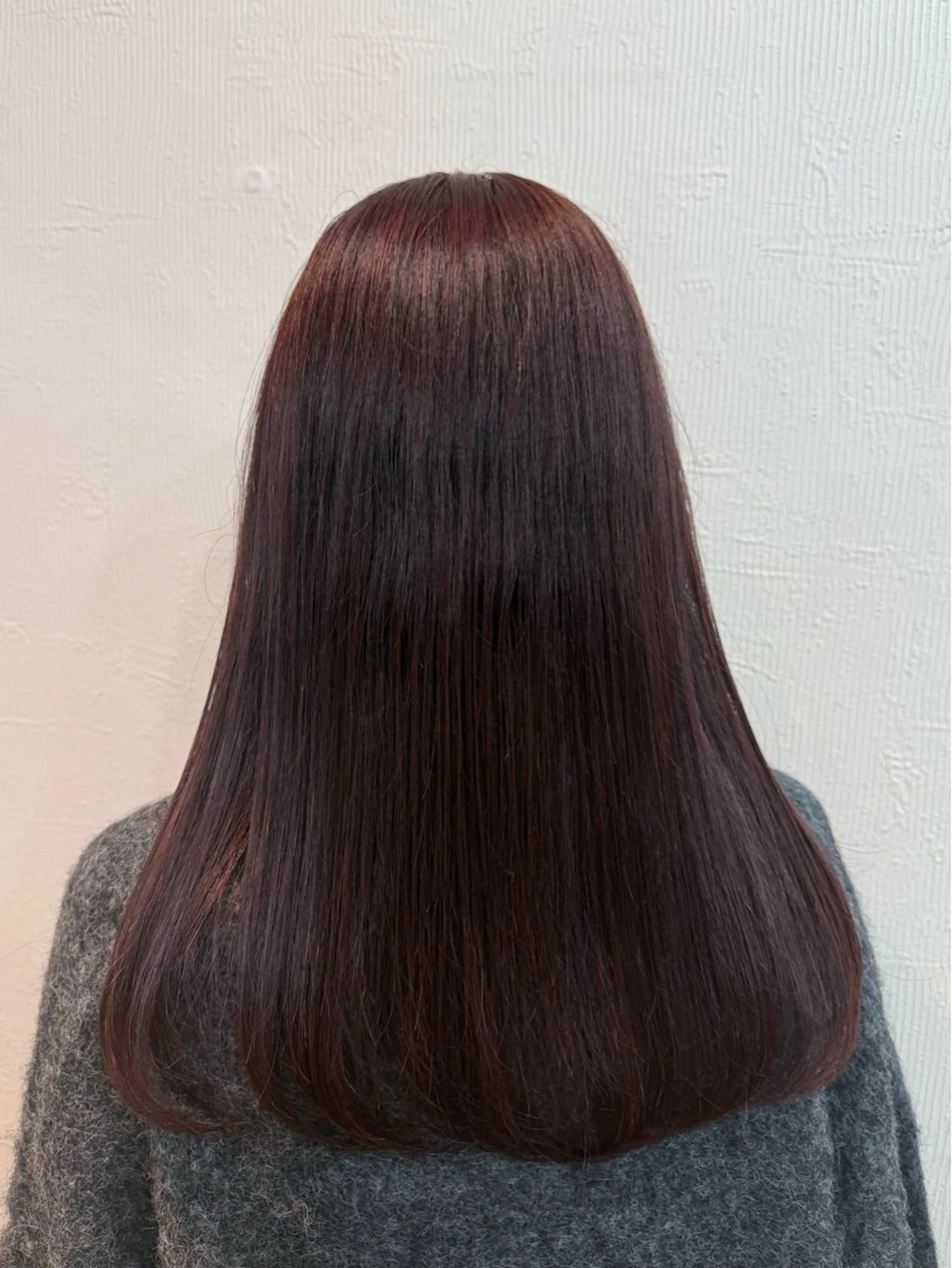 ロング カラー ブリーチ ブラウンカラー ブリーチなしカラー ピンクカラー ピンクブラウン ヘアカラー トリートメント ヘッドスパ 髪質改善 UN BLEACHのヘアスタイル