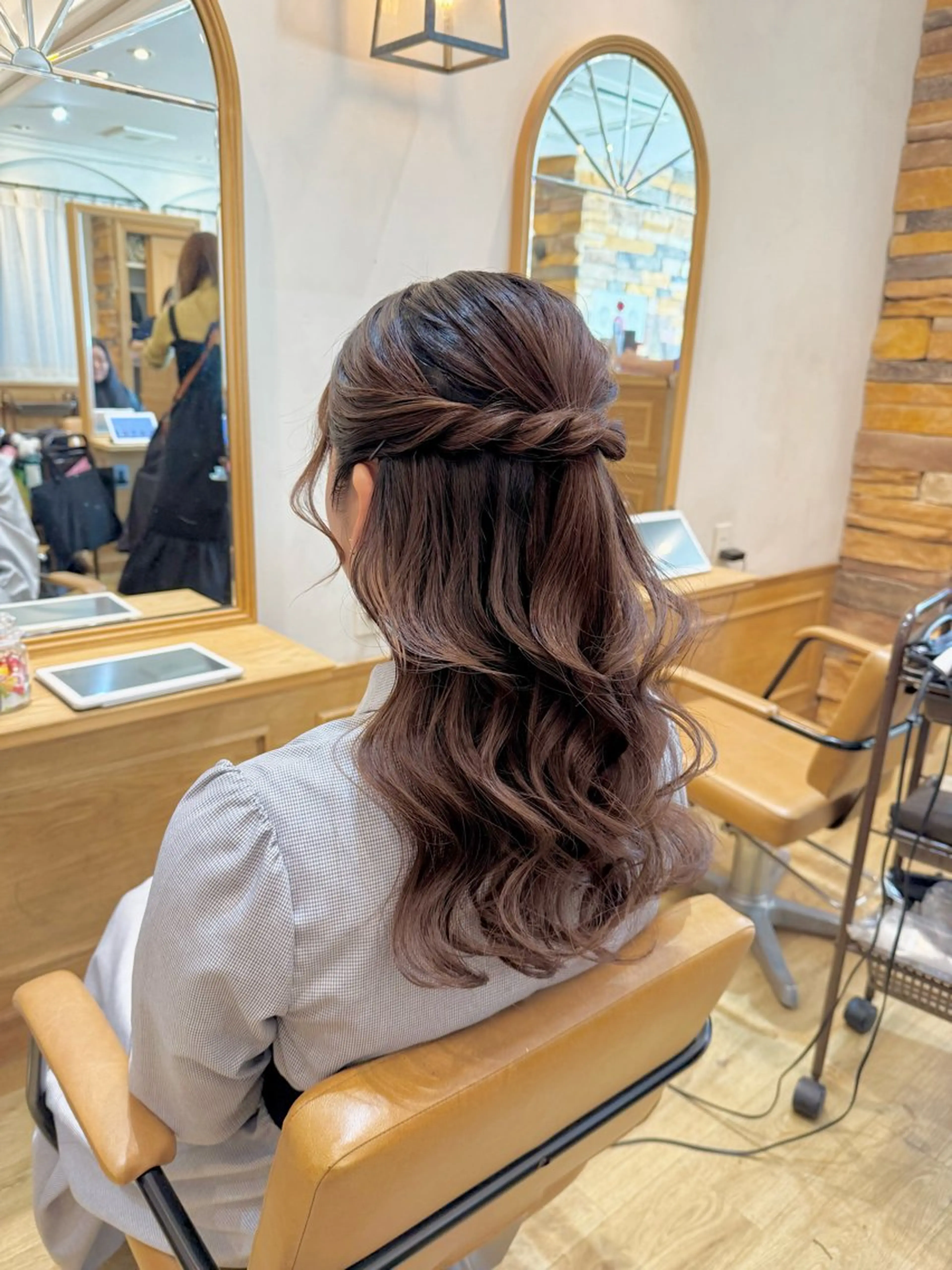 ヘアアレンジ ハーフアップ 🫧サカモト レナ🫧のヘアスタイル