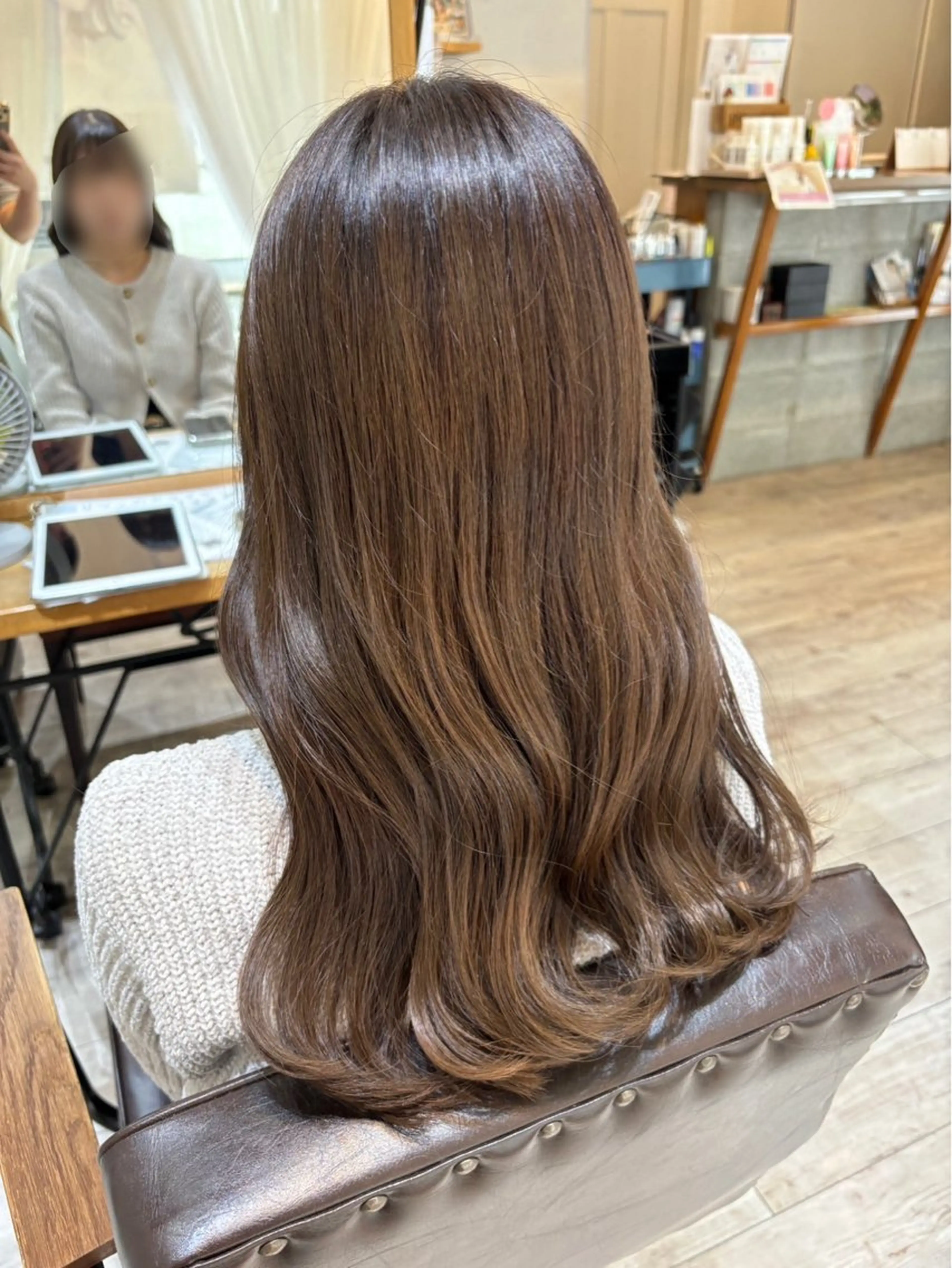 ロング カット ヘアカラー トリートメント re; みおのヘアスタイル