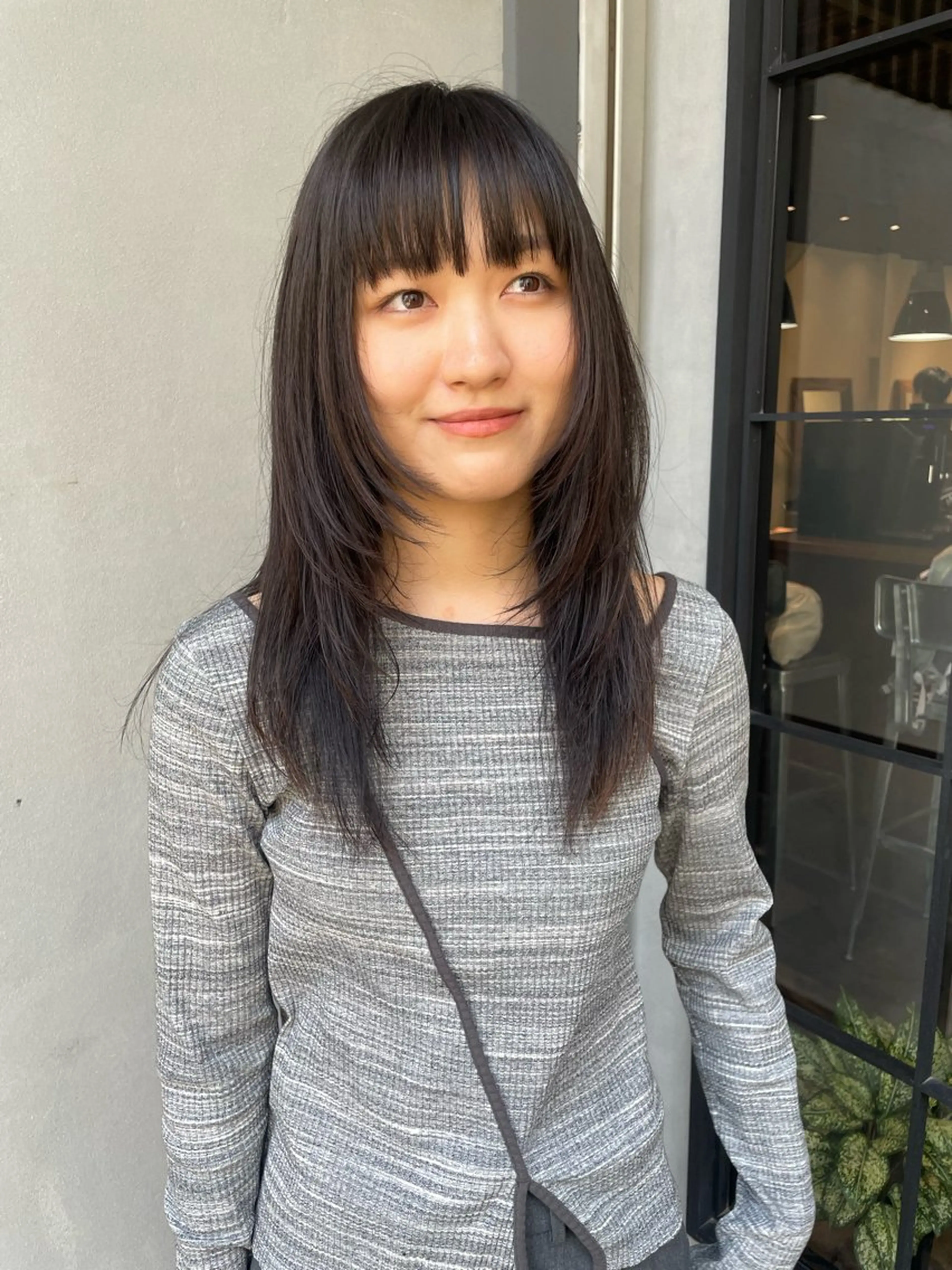 セミロング カット ハナ🌼 ボブ/透明感カラーのヘアスタイル