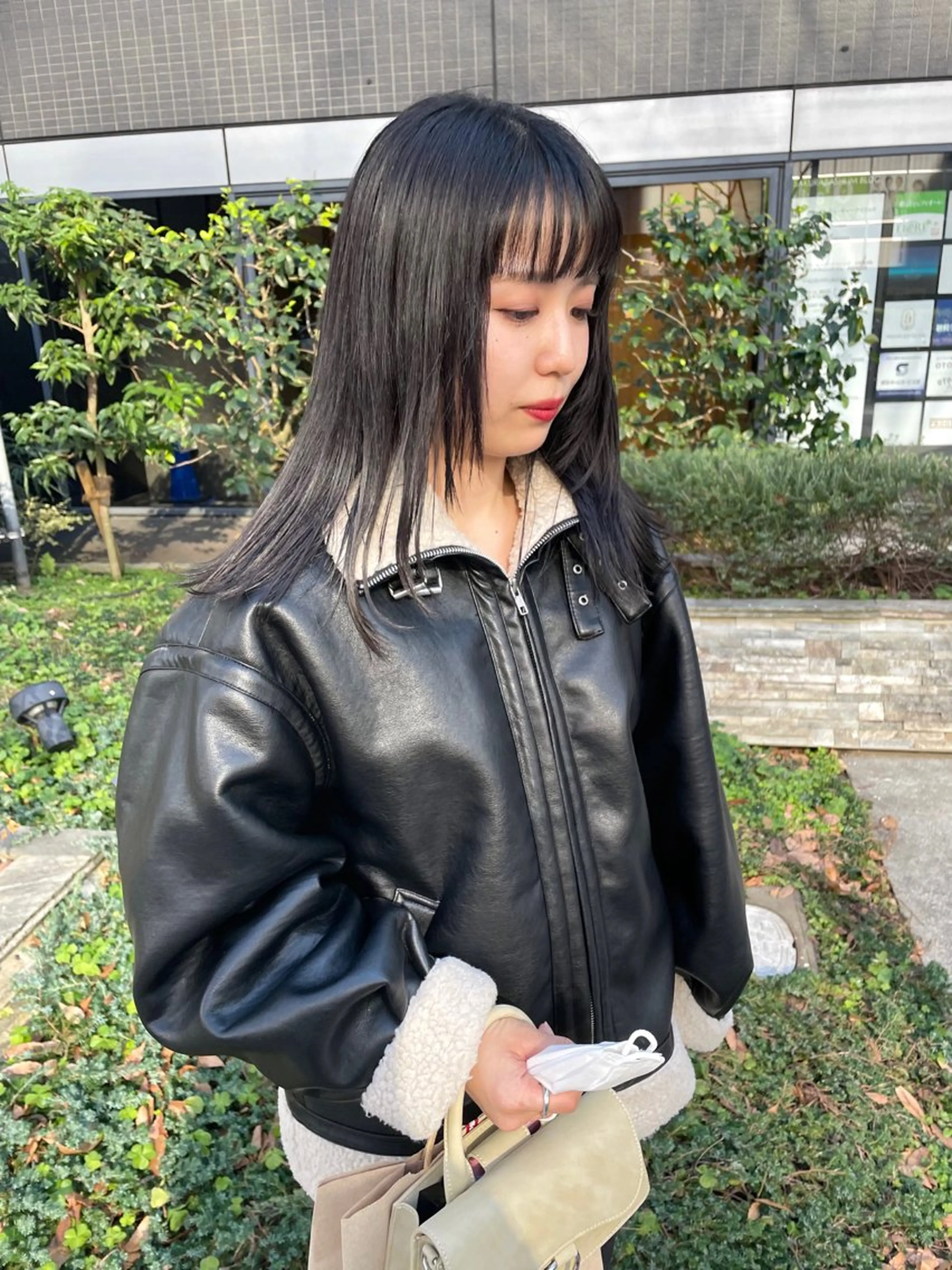 セミロング カラー パーマ ヘアアレンジ メンズ ストレートパーマ カット ヘアカラー トリートメント tatsumi/ボブ ウルフ/レイヤーのヘアスタイル