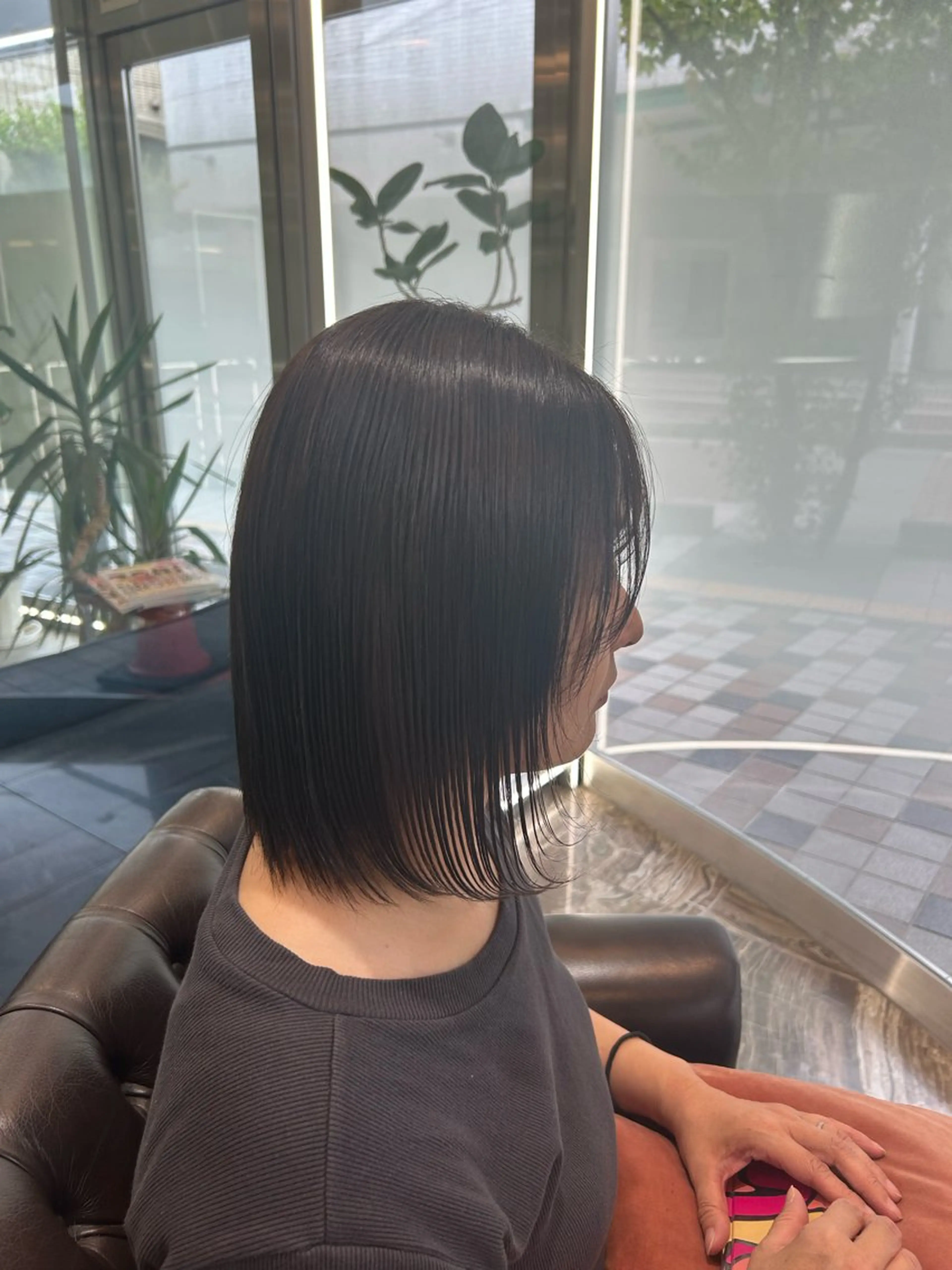 前髪カット＋髪質改善ストレートの写真
