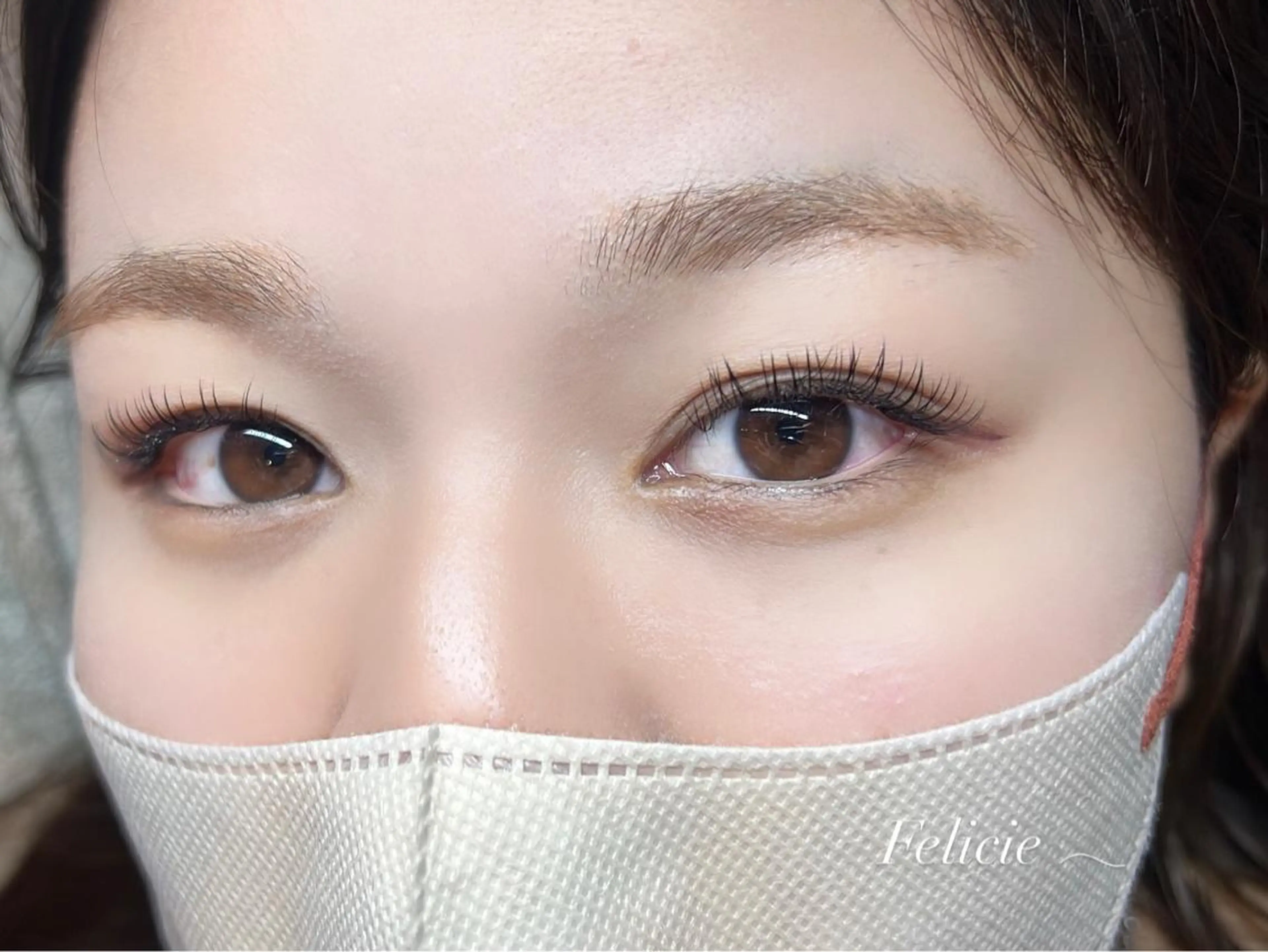 マツエク・マツパ フラットラッシュ マツエク Felicie＊ Sayakaのマツエク・マツパデザイン