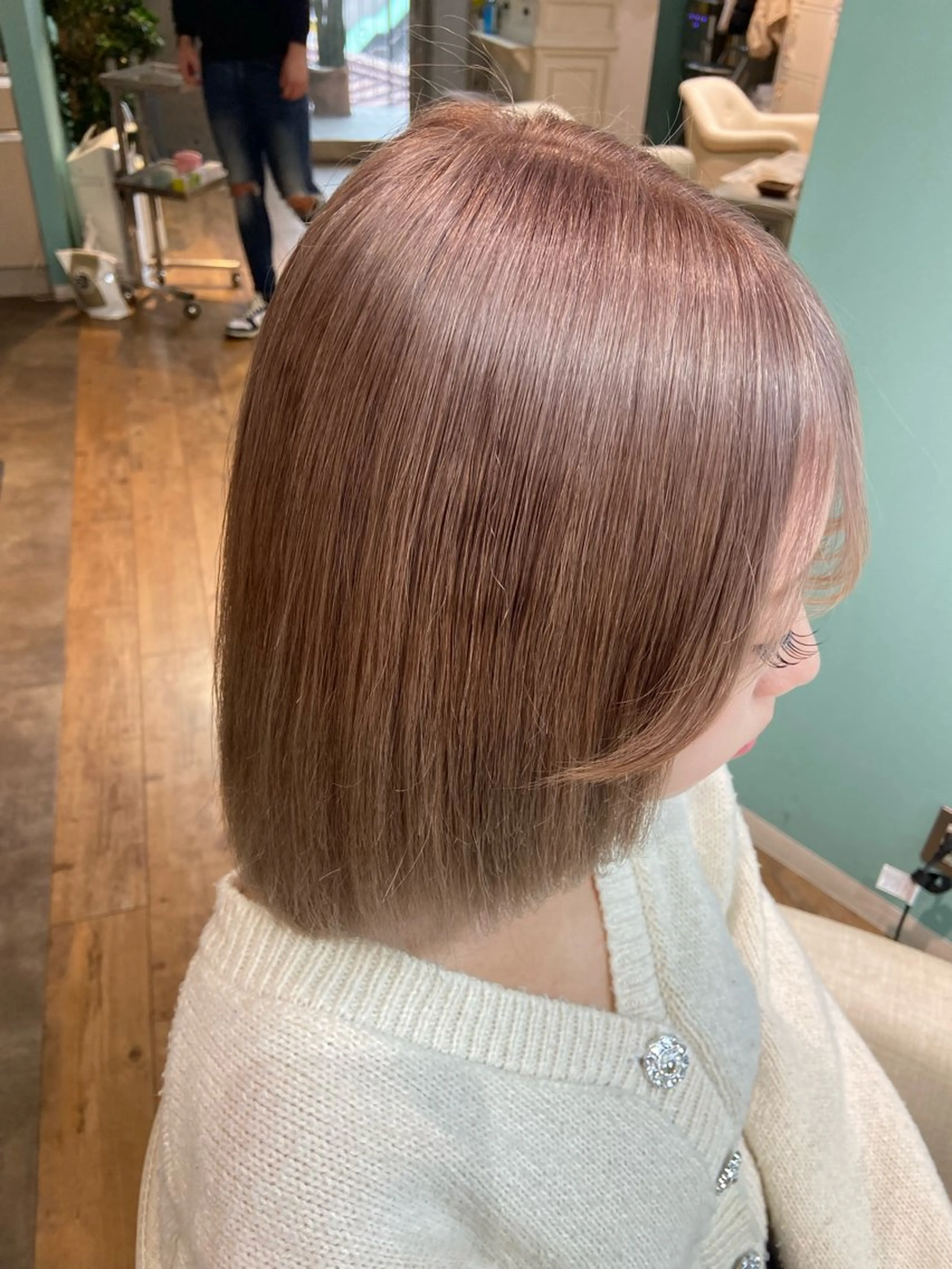 ショート カラー ヘアカラー トリートメント 🧸プルエクステ❤︎ ネイルKAO🧸のヘアスタイル