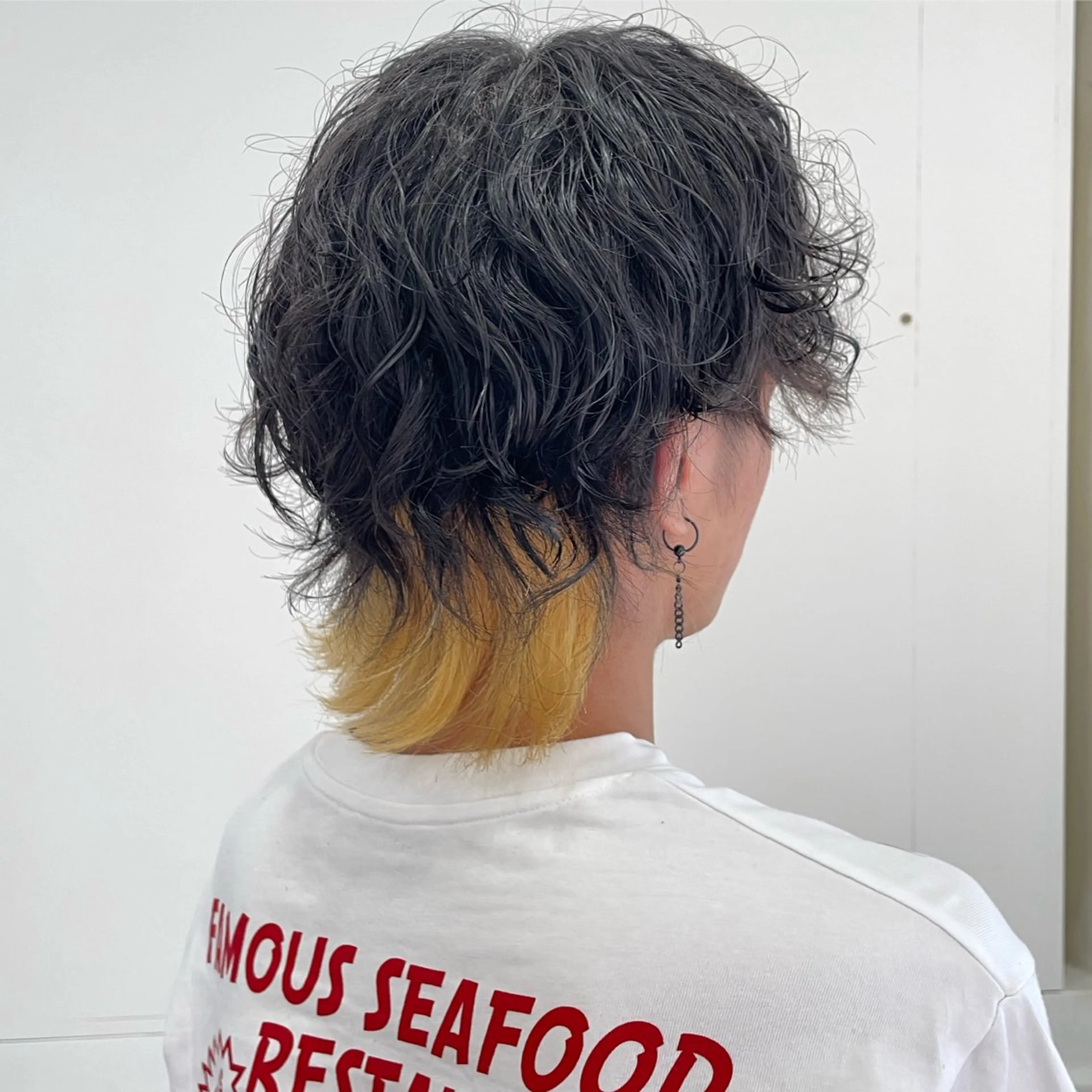 メンズ カット ウルフレイヤー🐺 ヒナ🩶のヘアスタイル
