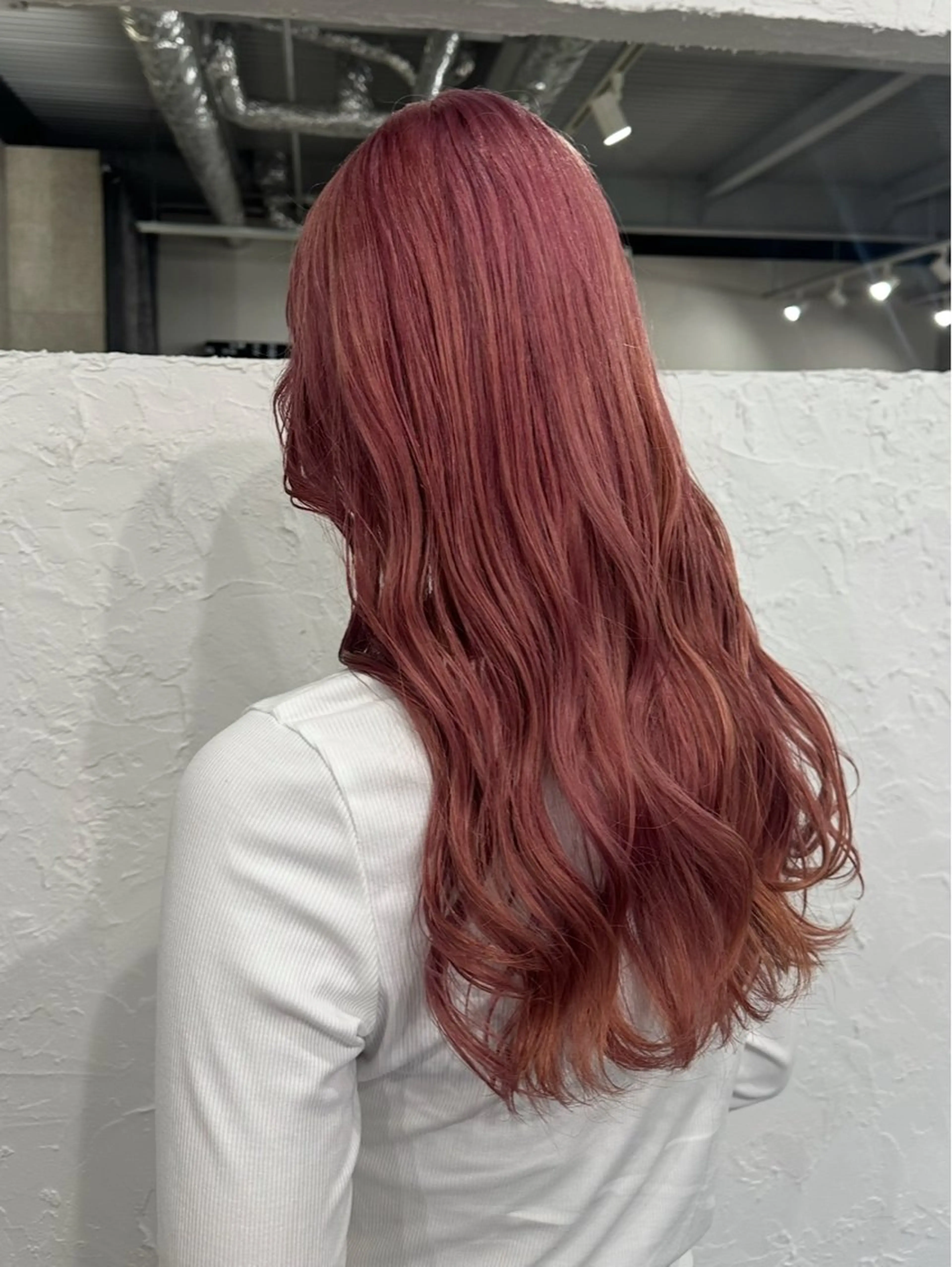 セミロング ヘアカラー 岩間 萌々果/eimのヘアスタイル