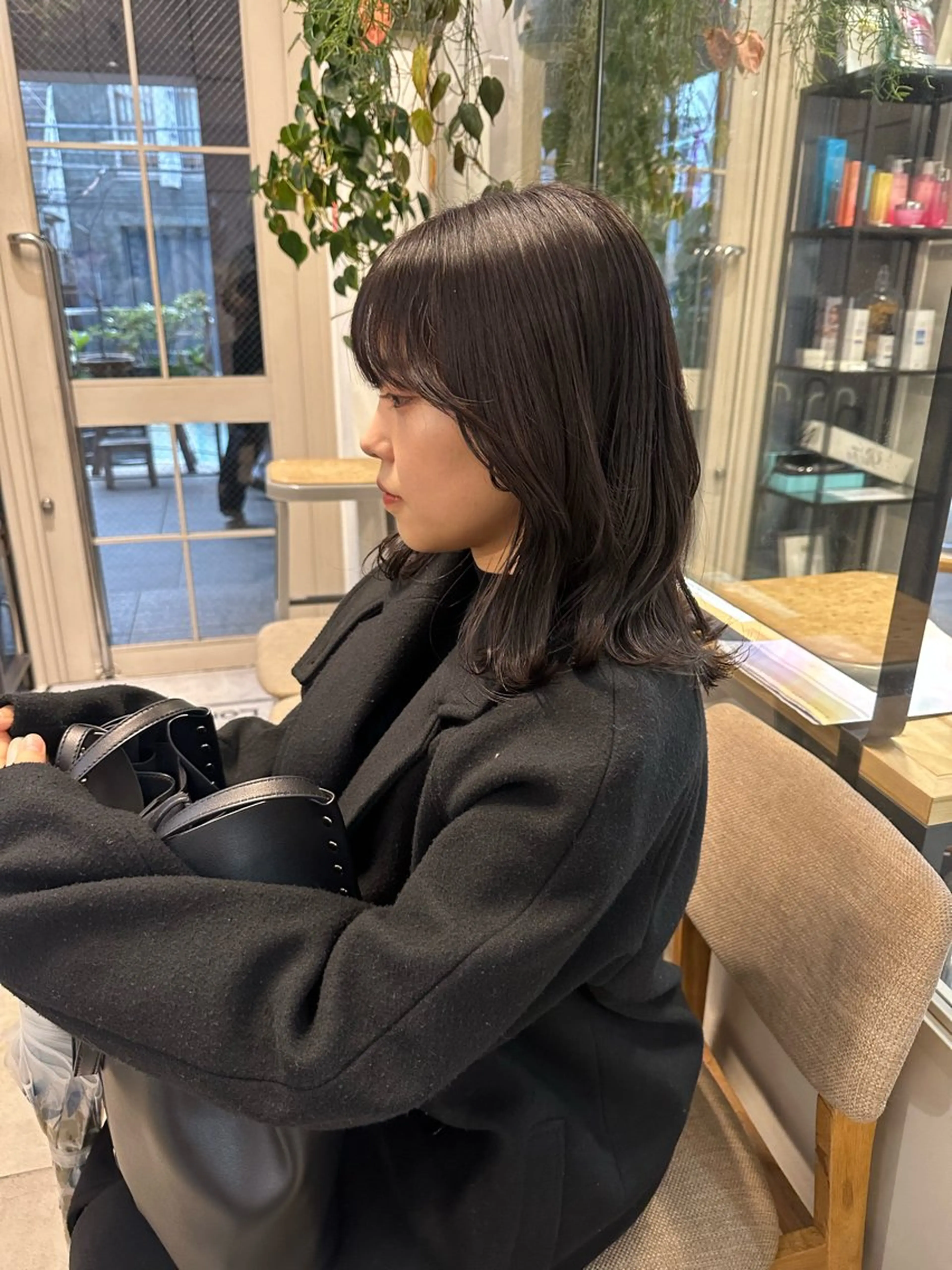 ミディアム カラー カット ヘアカラー トリートメント ヘッドスパ REINA☁️透明感 カラー/ぷつっと♡のヘアスタイル