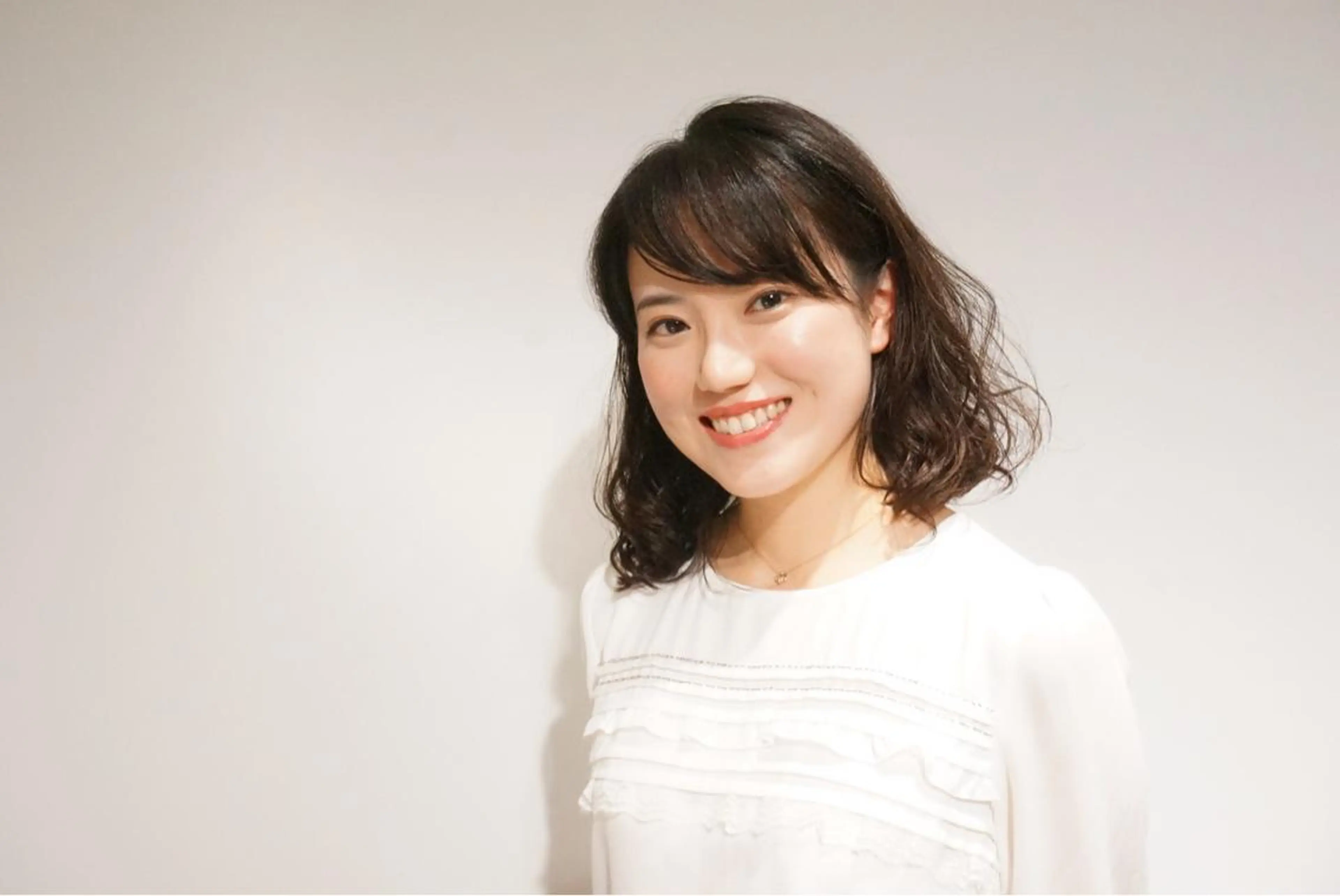 ミディアム パーマ カット パーマ 長谷川 礼子のヘアスタイル