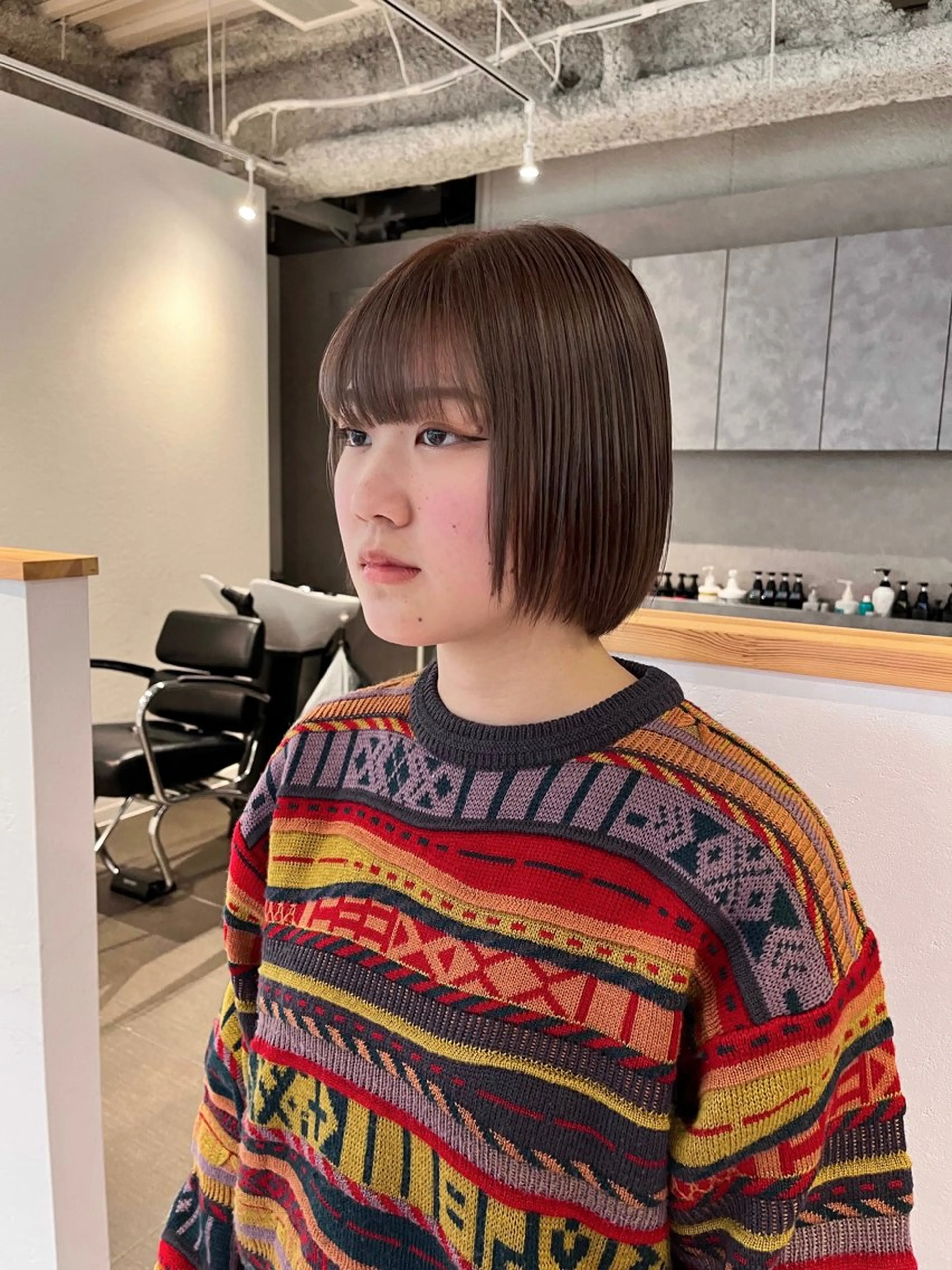 ショート カラー ベージュカラー ラベンダーカラー ボブ ショートヘア カット ヘアカラー ショート/パーマ/ カラー/FUKOのヘアスタイル