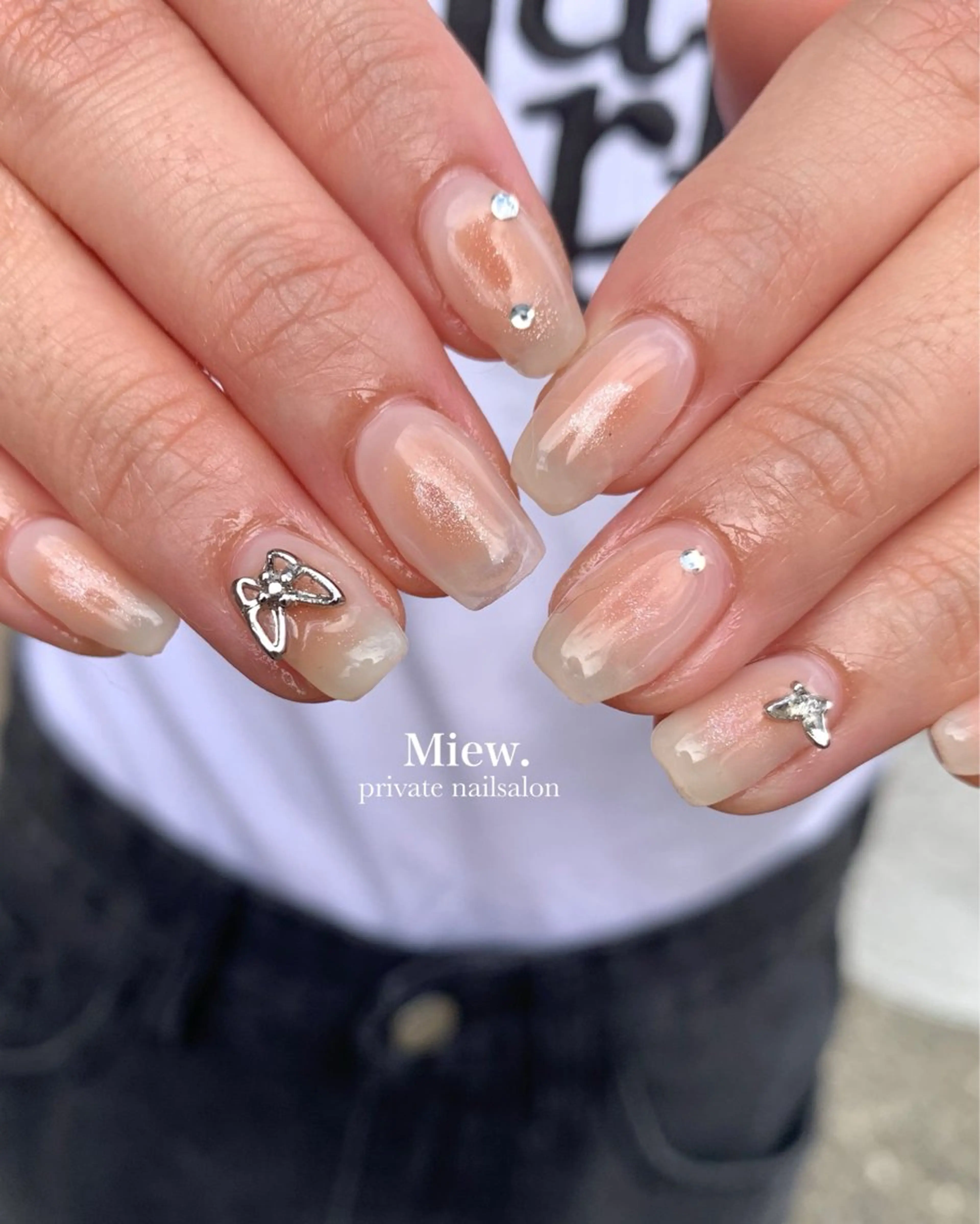 ネイル チークネイル ハンドネイル Mina🫧 【Miew.】のネイルデザイン