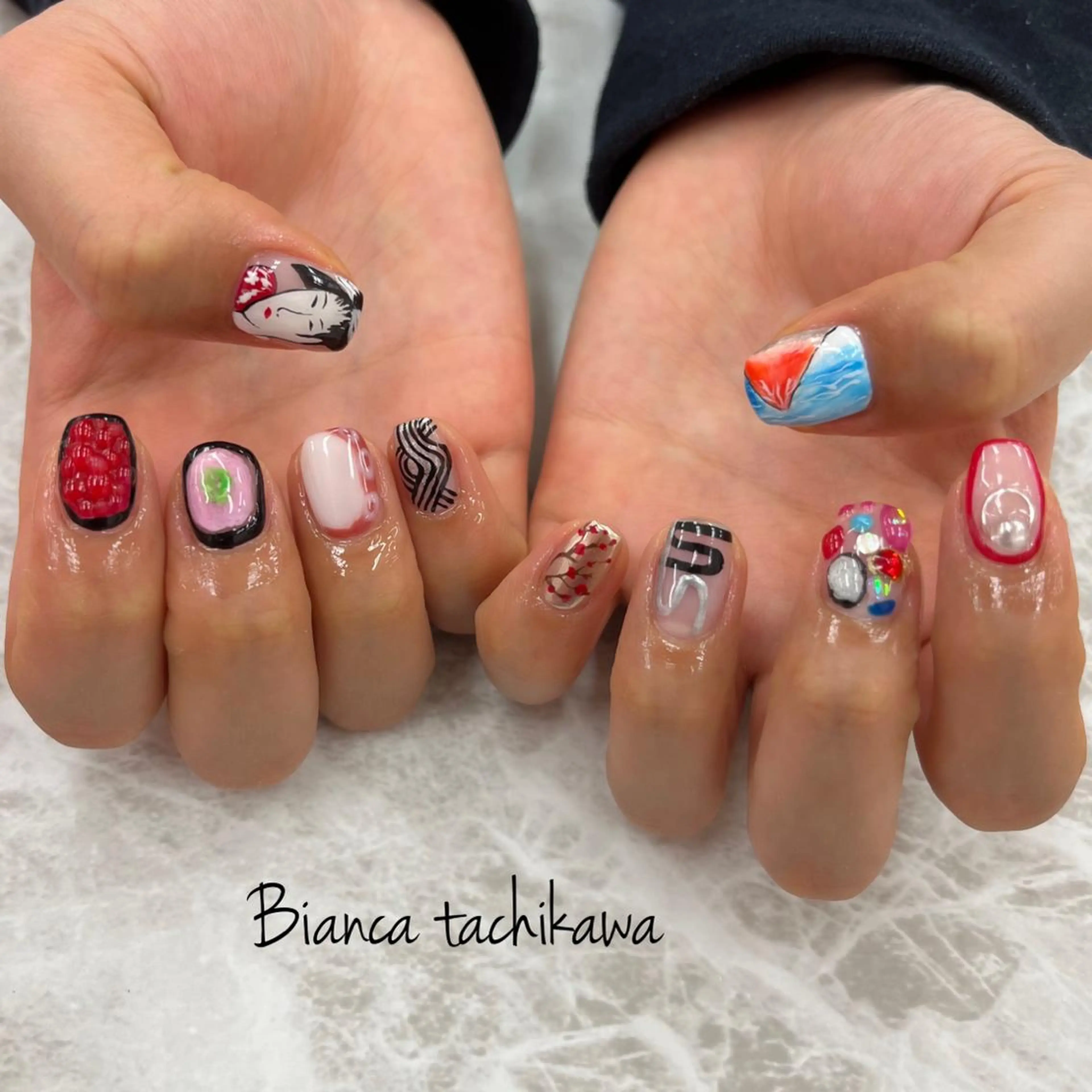ネイル ハンドネイル Bianca☁国分寺 🤍店長/黒木愛美のネイルデザイン