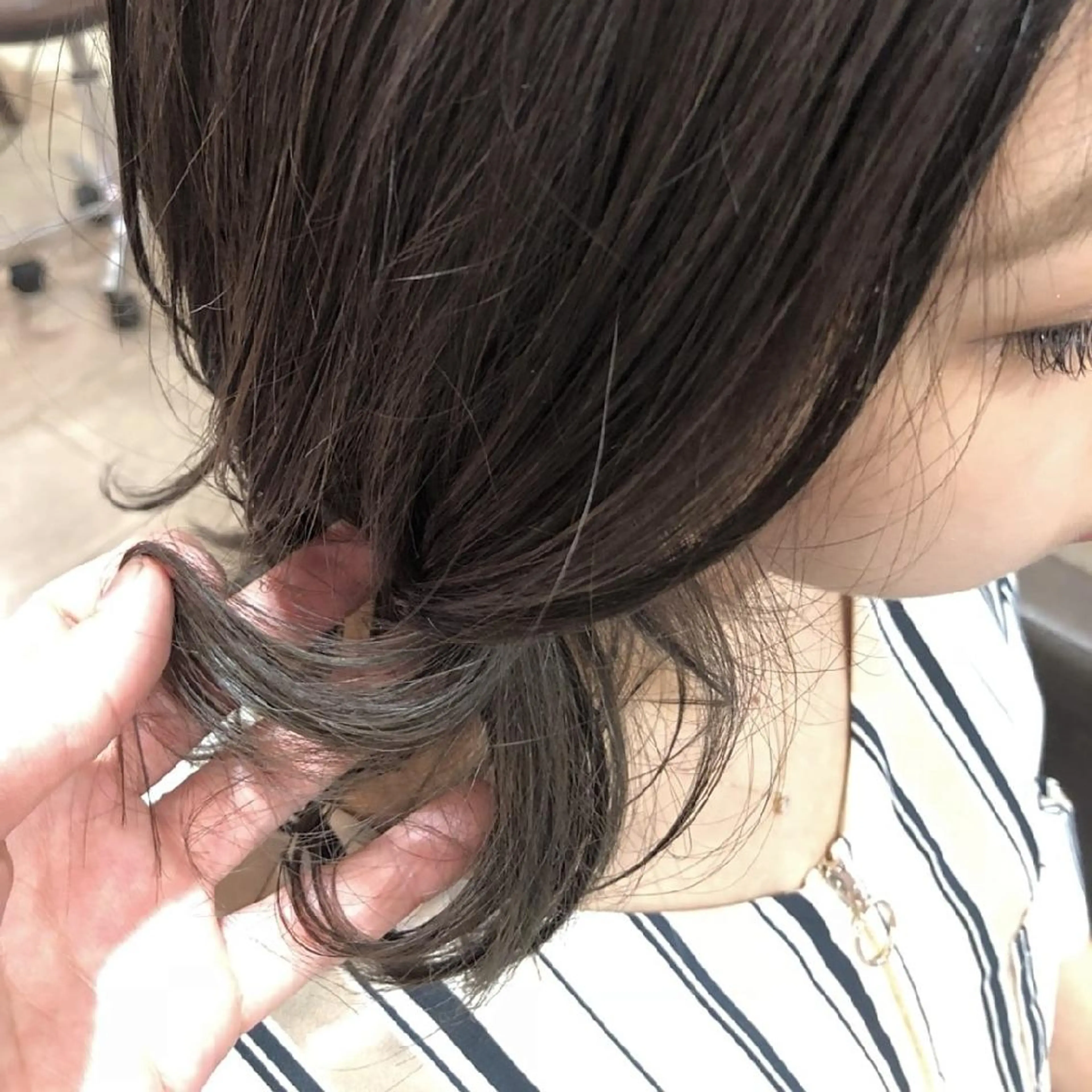 ミディアム カラー ヘアアレンジ インナーカラー しゅうさん🍝 麻田秀太郎のヘアスタイル