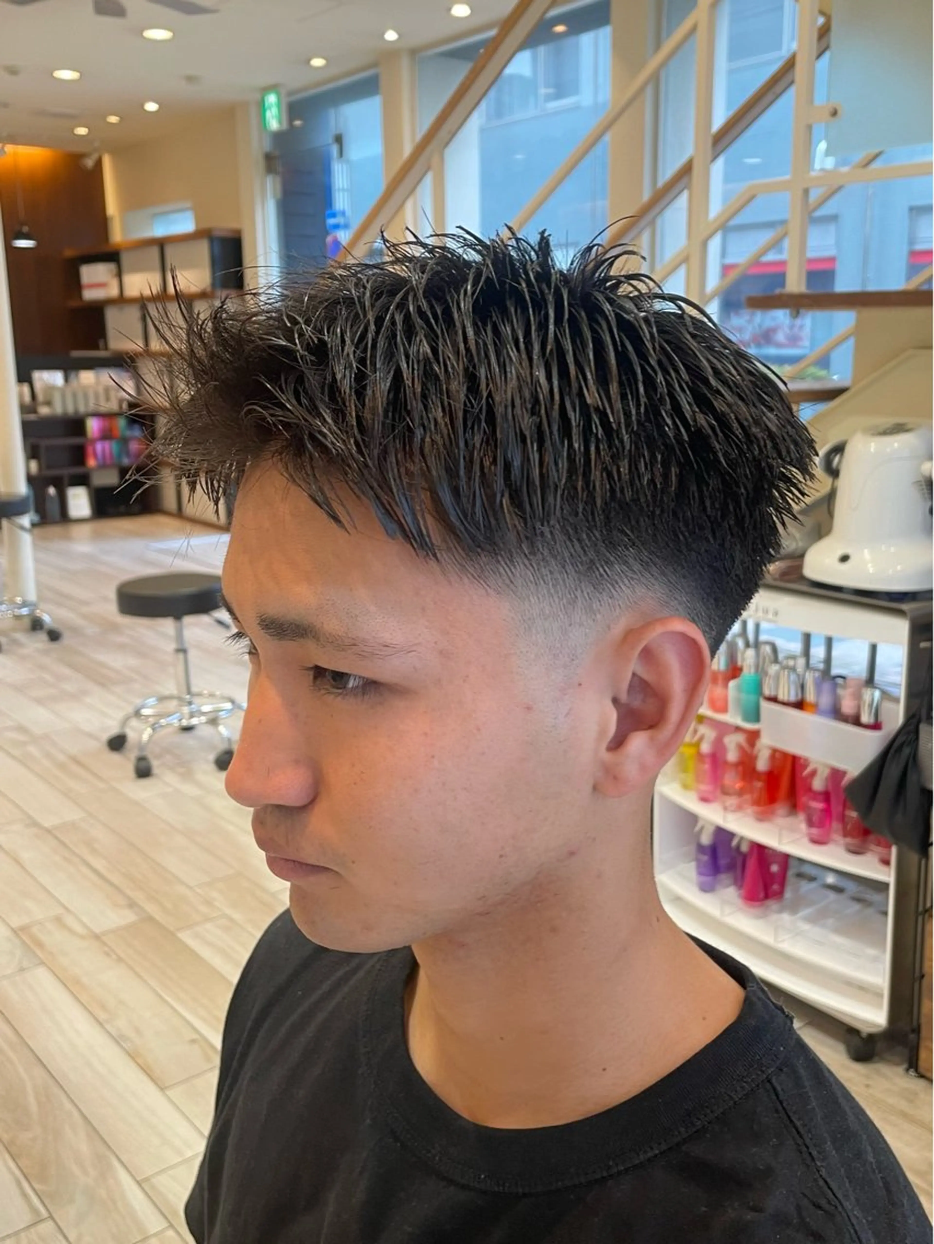 ショート メンズ フェードカット カット パーマ/フェード🔥 佐々木波人のヘアスタイル