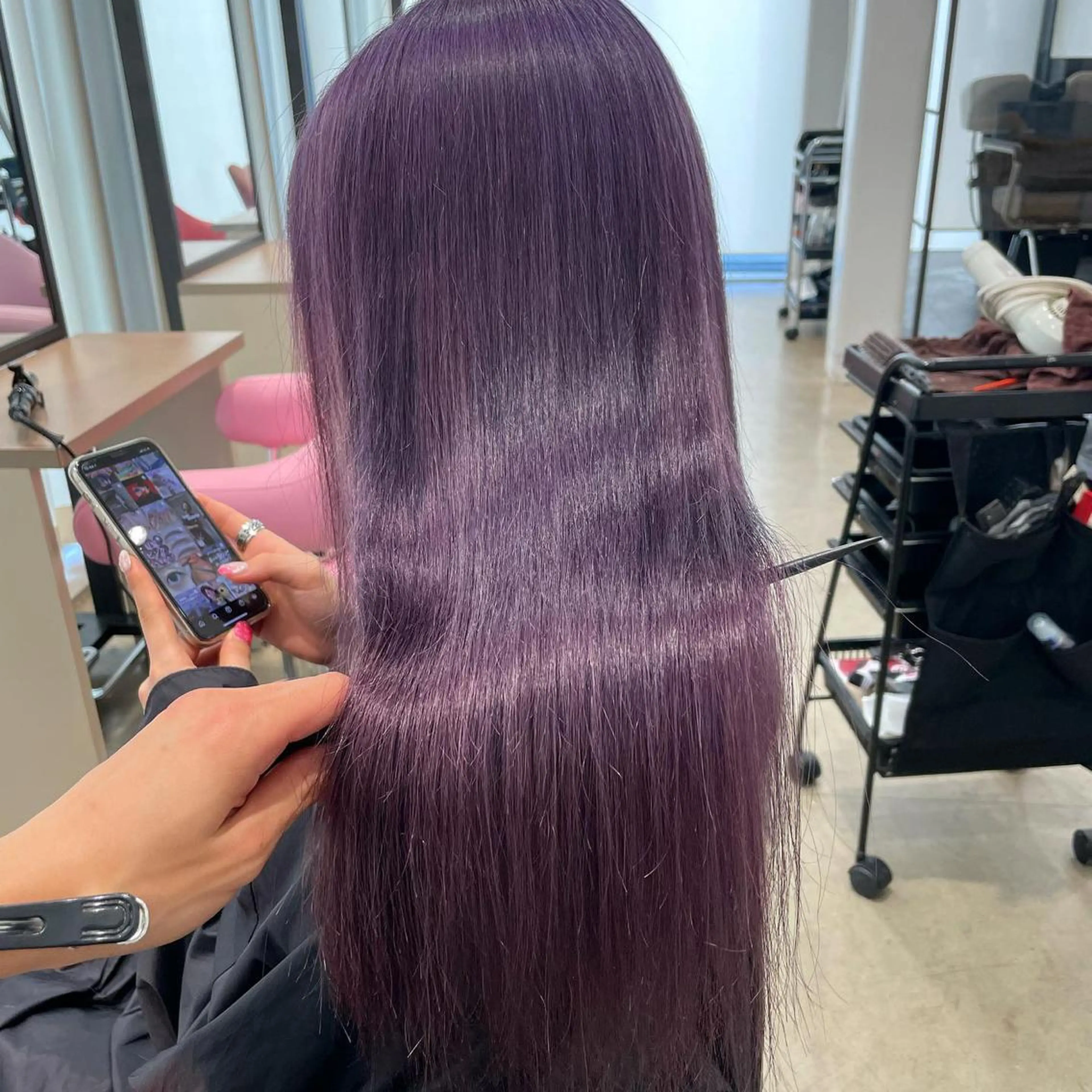 ロング カラー ヘアアレンジ ヘアカラー トリートメント ヘアセット 🧸ハイトーン🧸 ゆっきー🧸のヘアスタイル