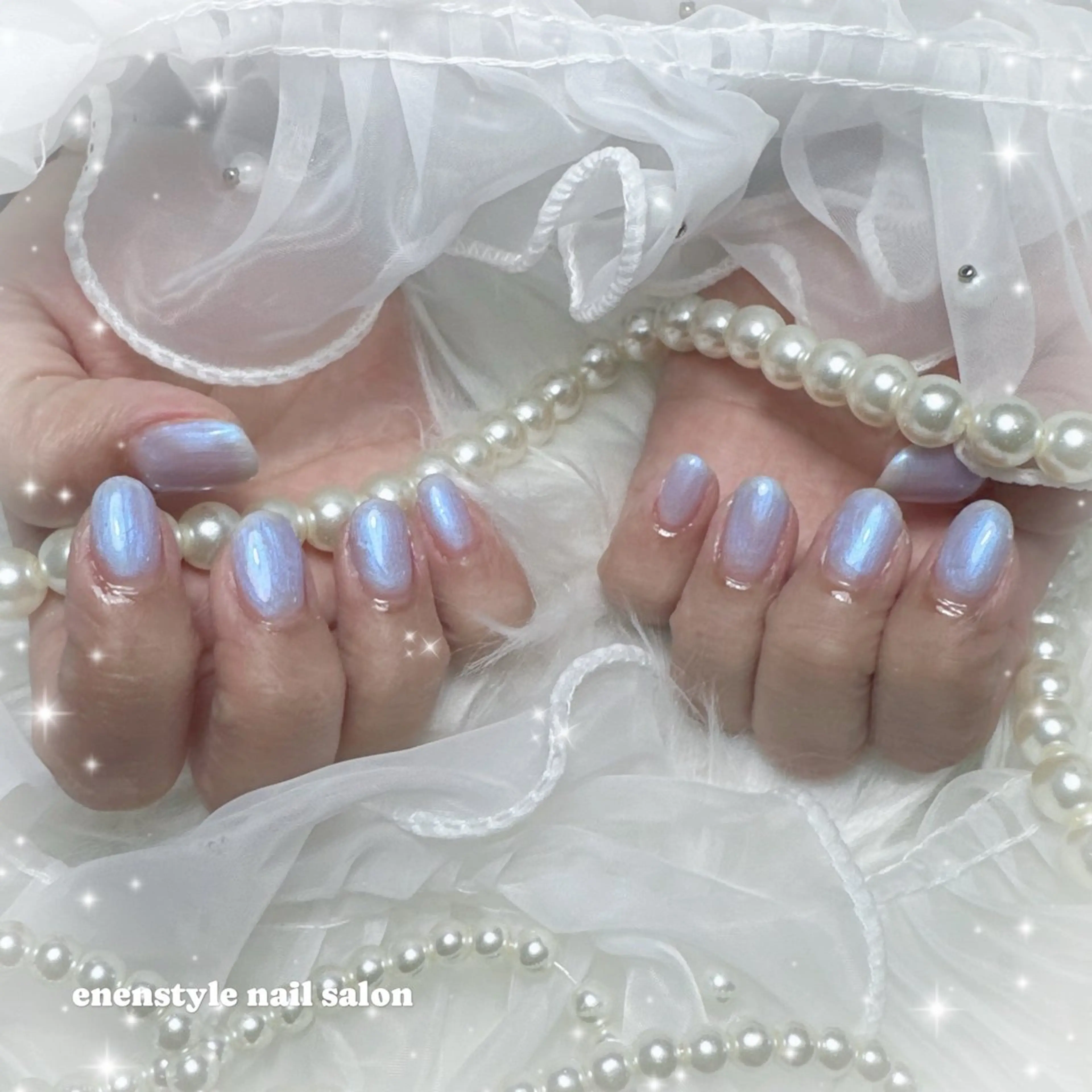 ネイル オーロラネイル ラメ(グリッター) ワンカラーネイル enenstyle Porcelarts & Nail Salon所属・enenstyle あやの💌のネイルデザイン