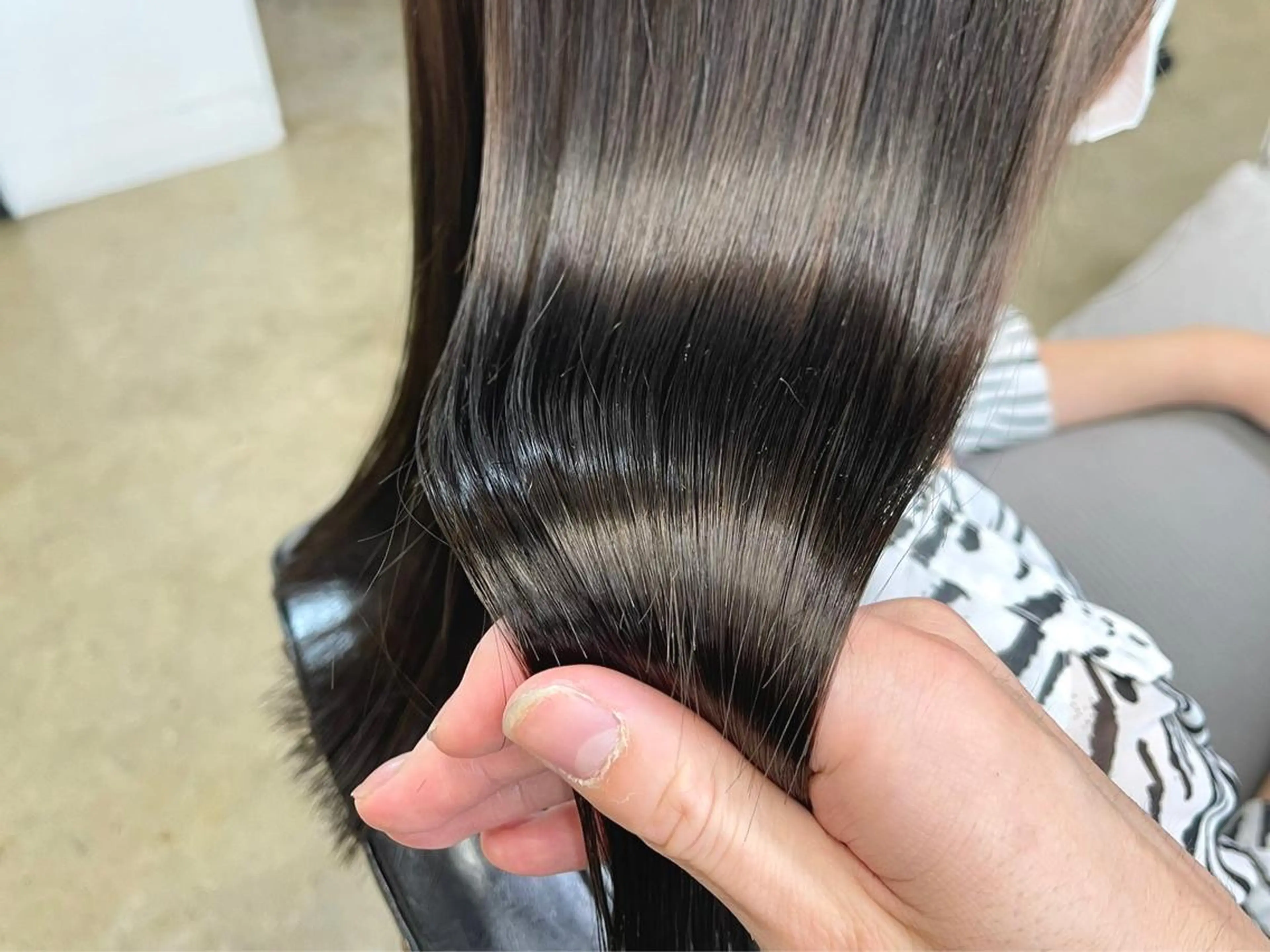 ロング ロング 縮毛矯正 トリートメント 🌙透明感カラー✖︎ カンナ🌙のヘアスタイル
