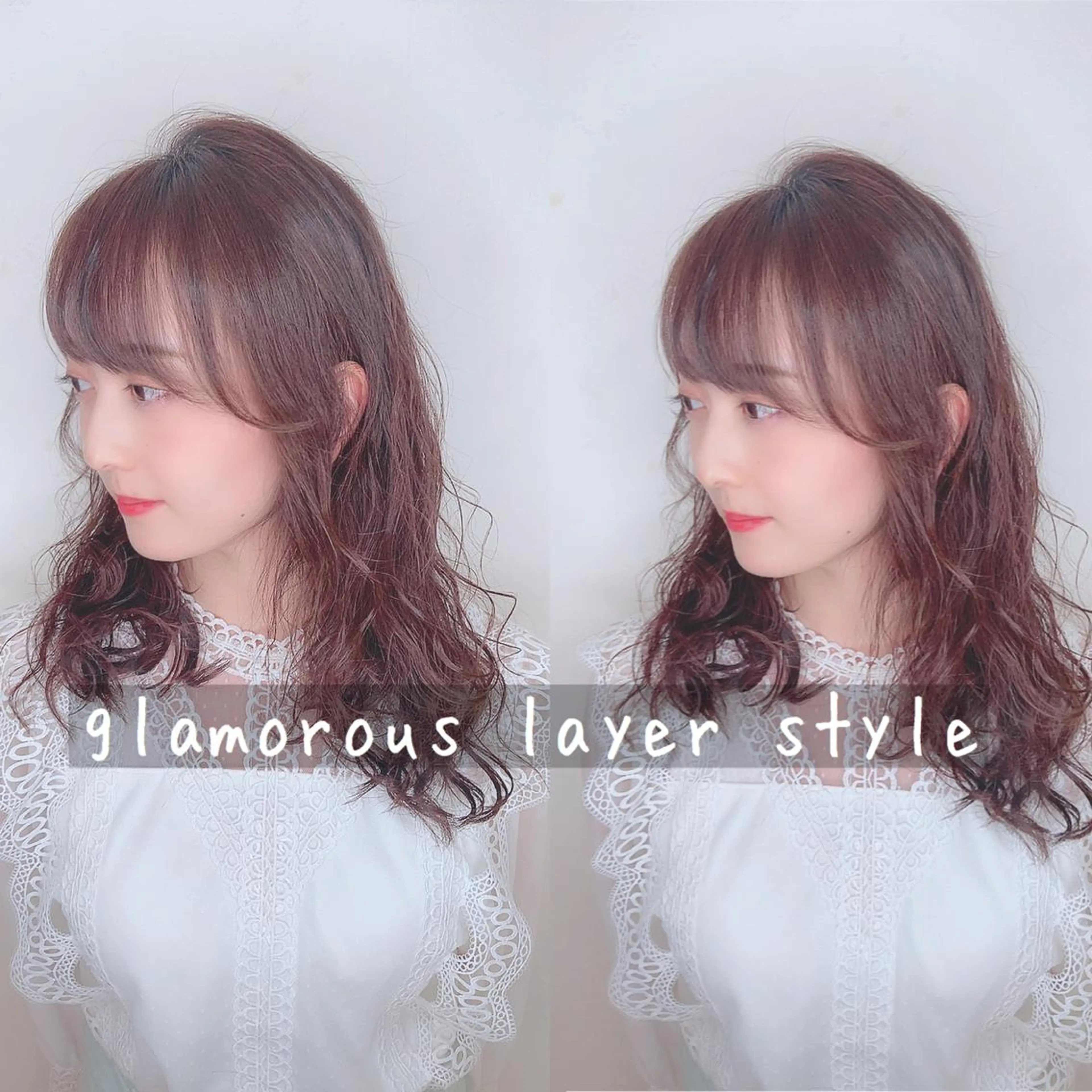 ミディアム カラー レイヤーカット ✨髪質改善/透明感✨ 西野　陽のヘアスタイル