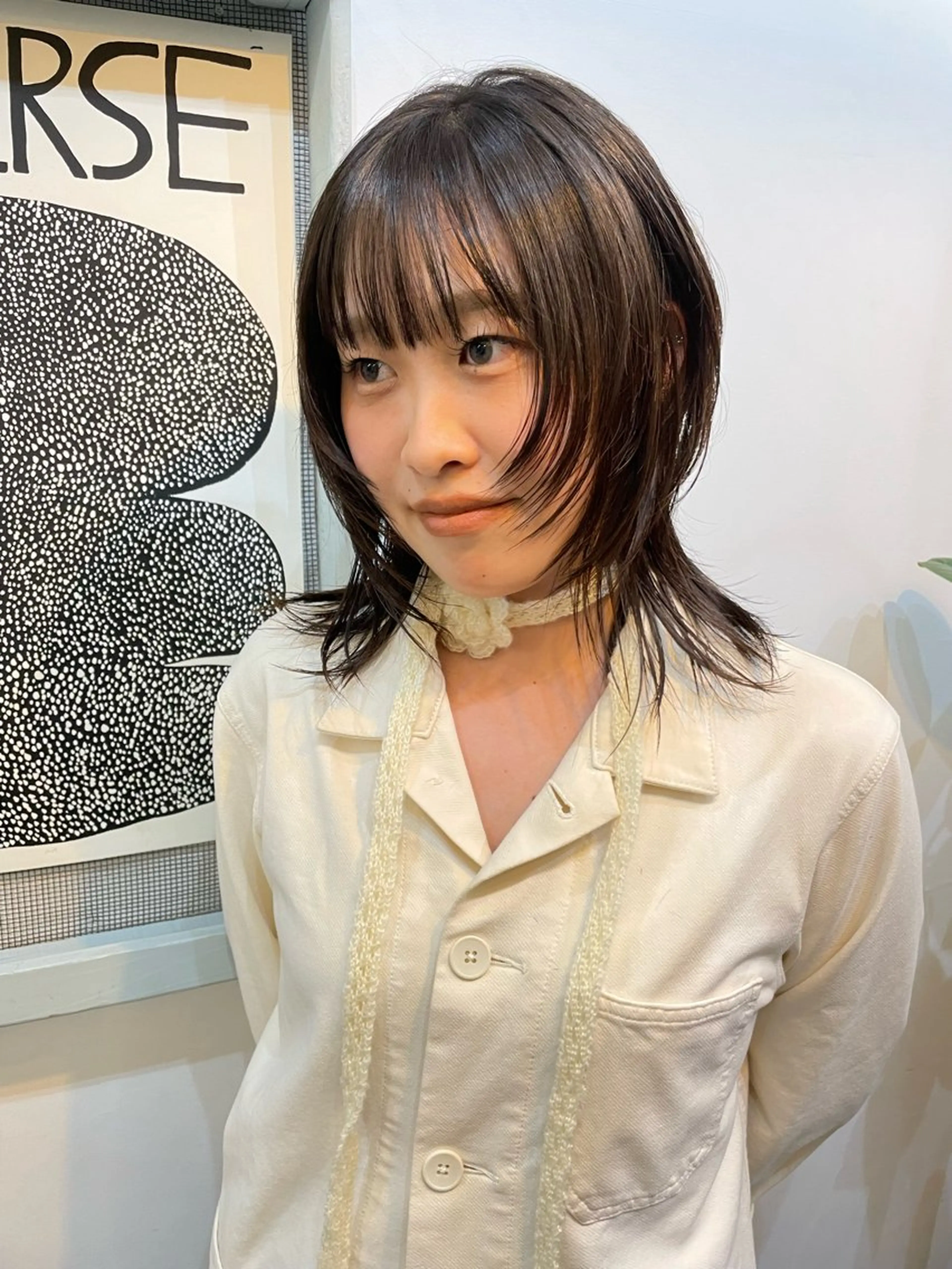 ミディアム 金尾 凜のヘアスタイル