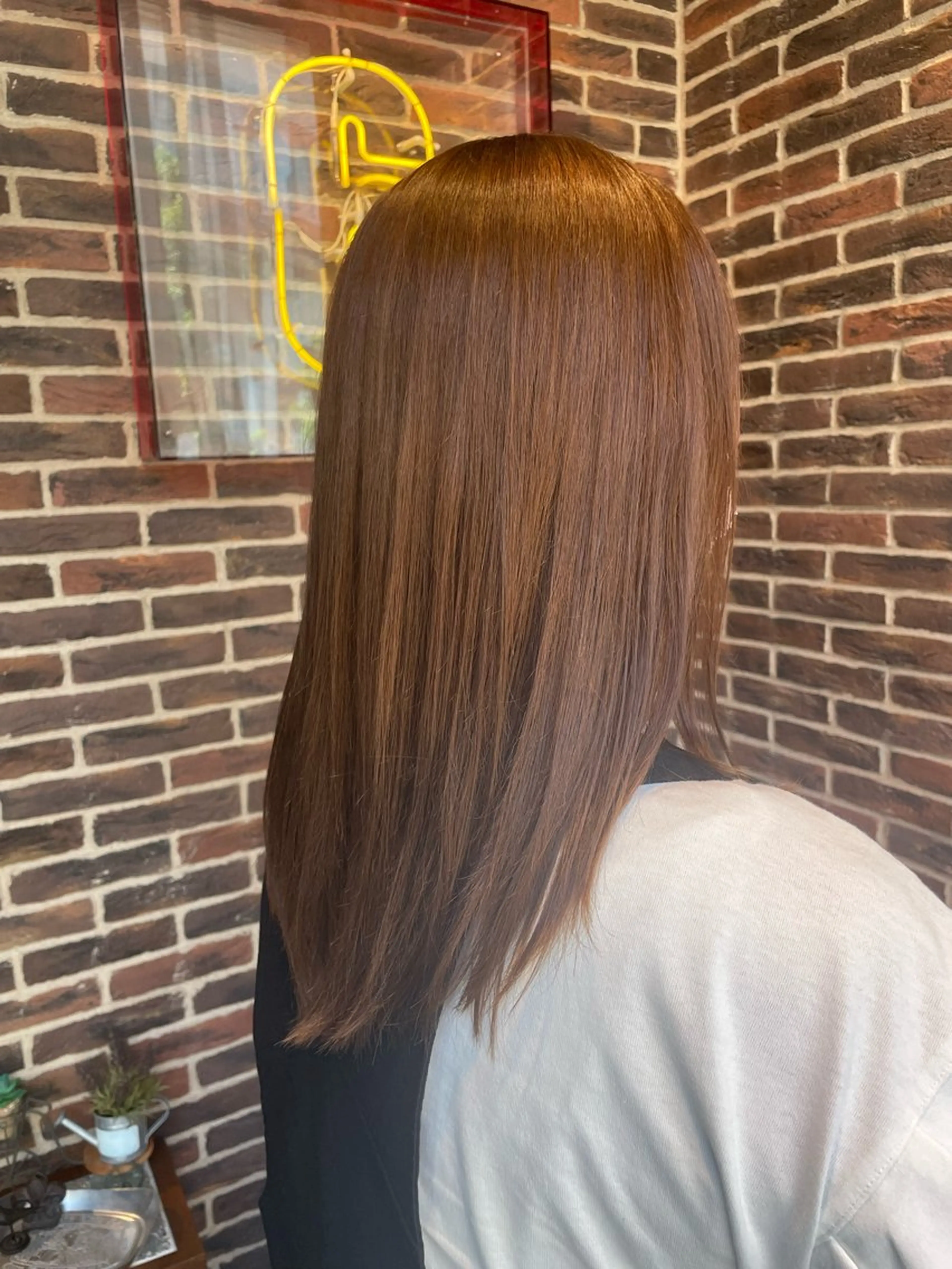 ロング 縮毛矯正 トリートメント Hair salon 6所属・照井 奈保子のヘアスタイル