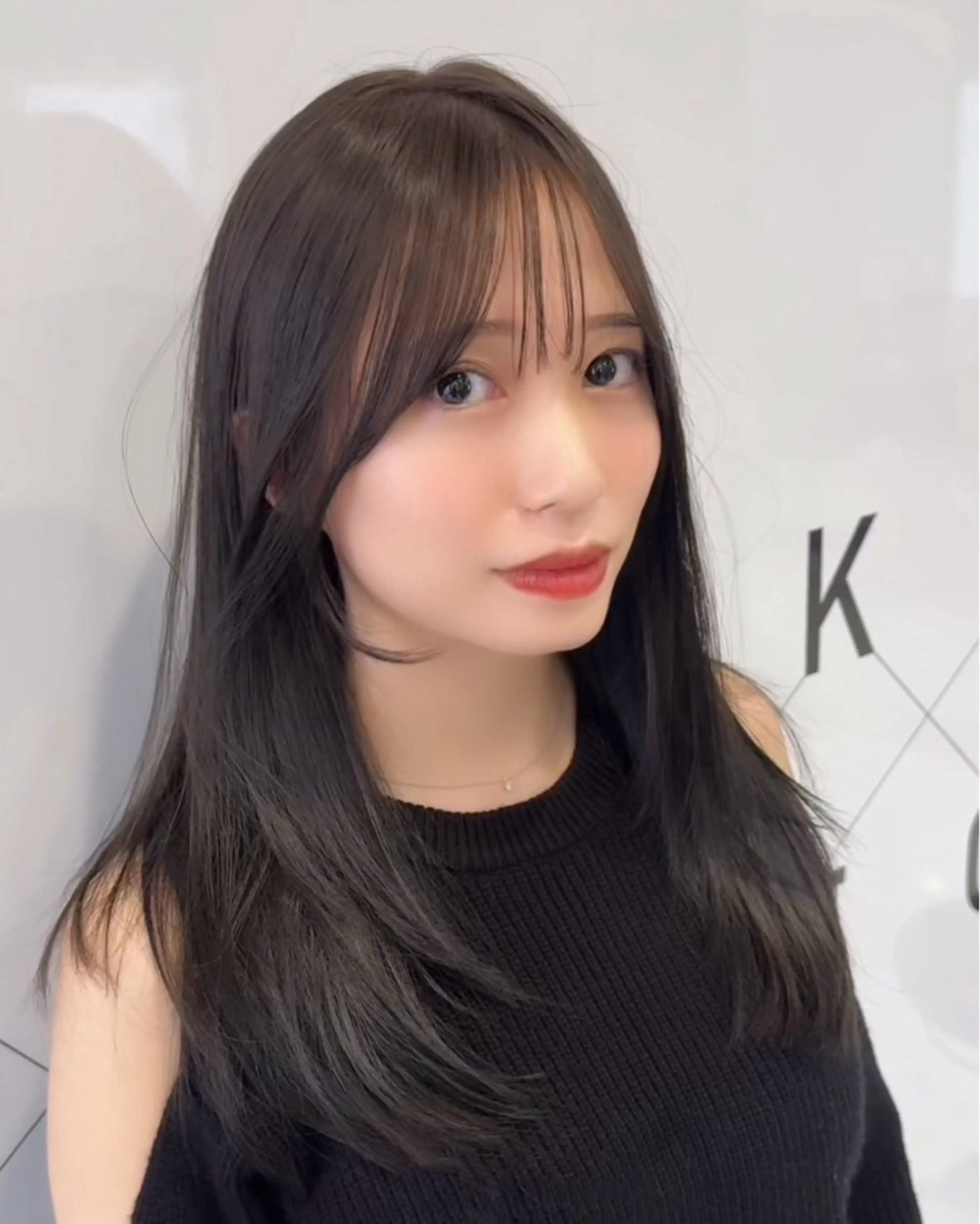 ロング 髪質改善 レイヤーカット 縮毛矯正 HARUKI MINATO JAPAN福岡所属・モテ髪レイヤー /韓国ヘアNOBUのヘアスタイル