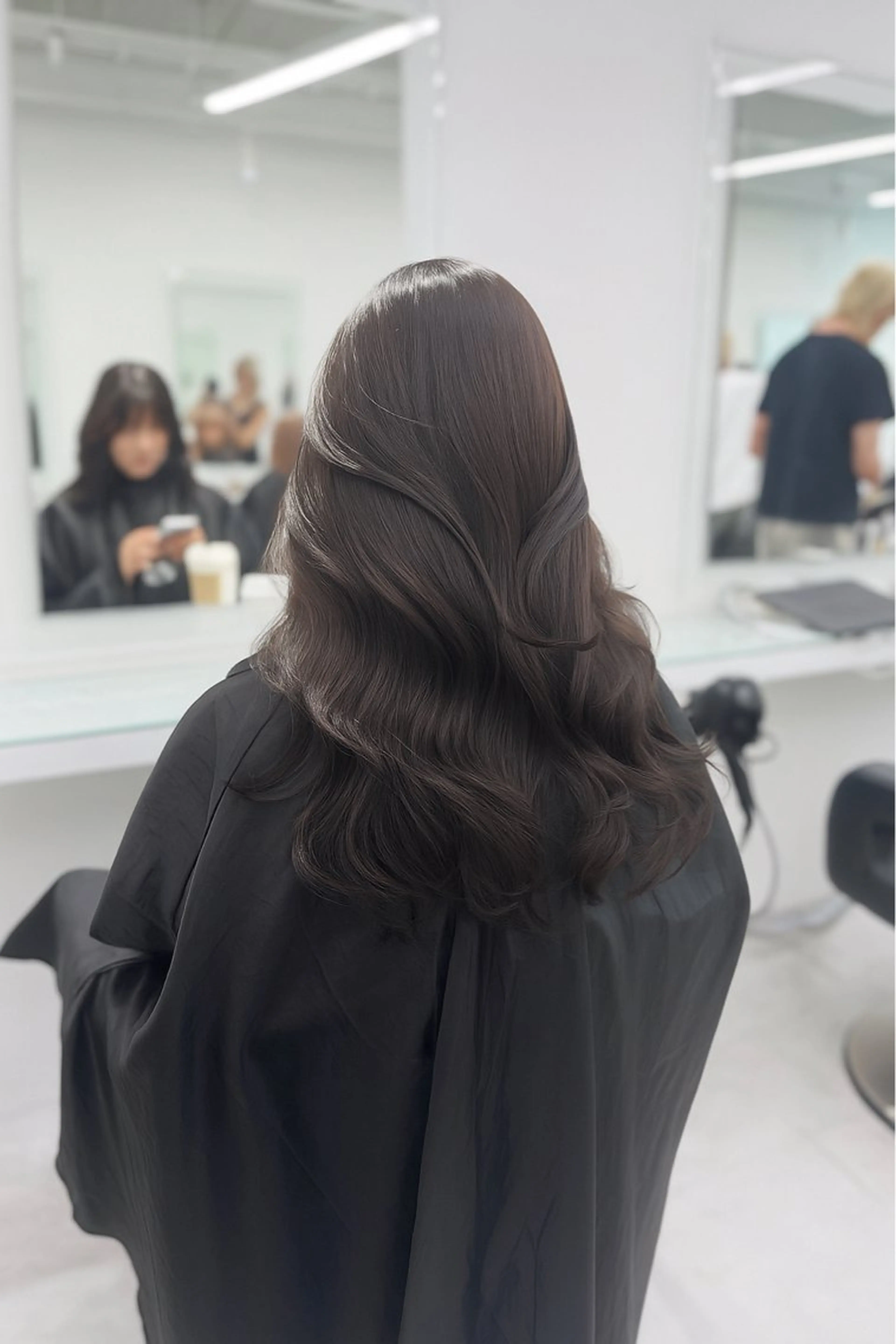 ロング カラー カット ヘアカラー トリートメント ヘッドスパ ヘアセット ブリーチなし🤍透明 感カラー🤍しゅうじのヘアスタイル