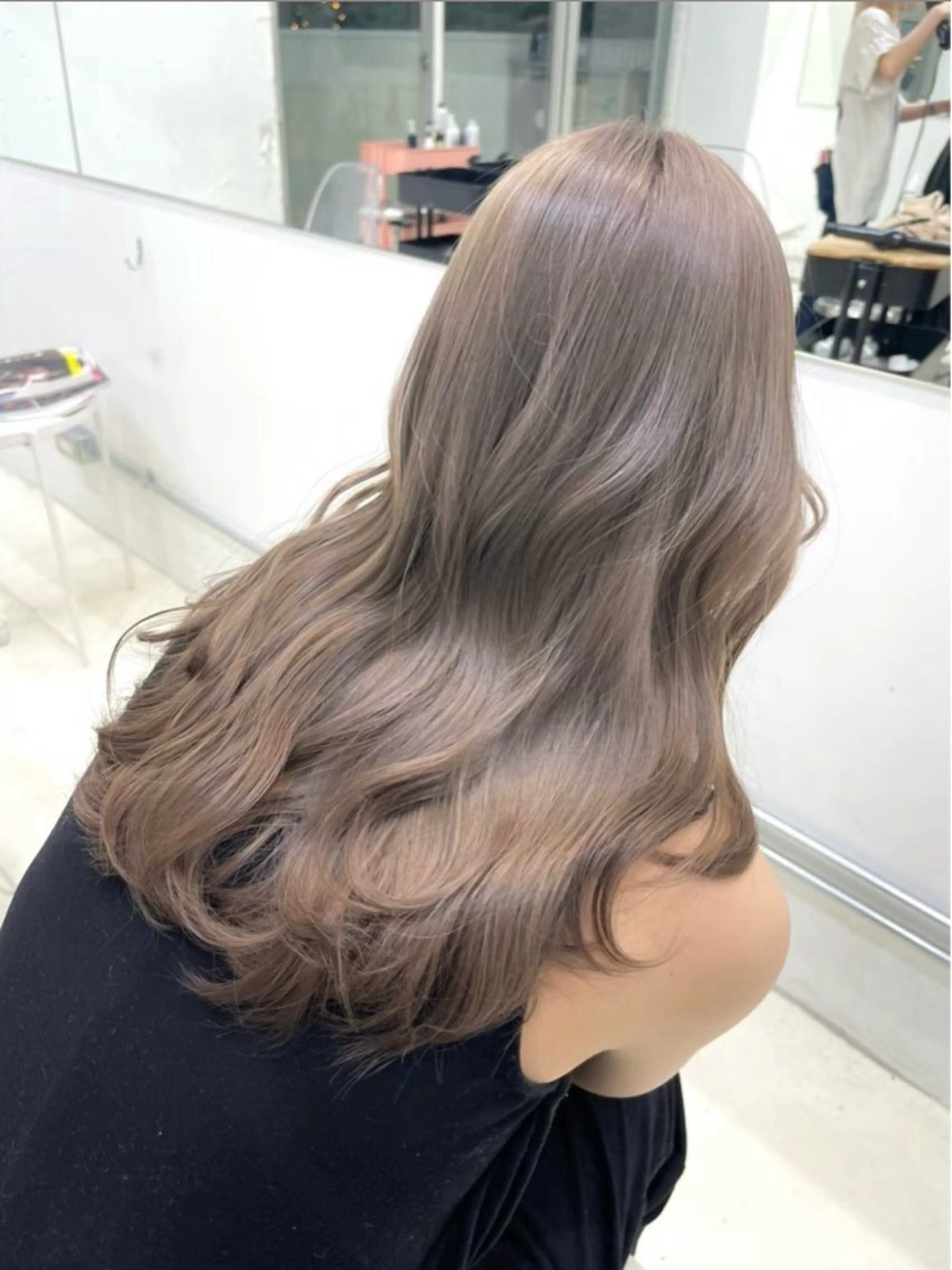 セミロング カラー ヘアアレンジ ブリーチ 髪質改善 🍯傷ませないカラー 似合わせヘア🍯彪雅のヘアスタイル