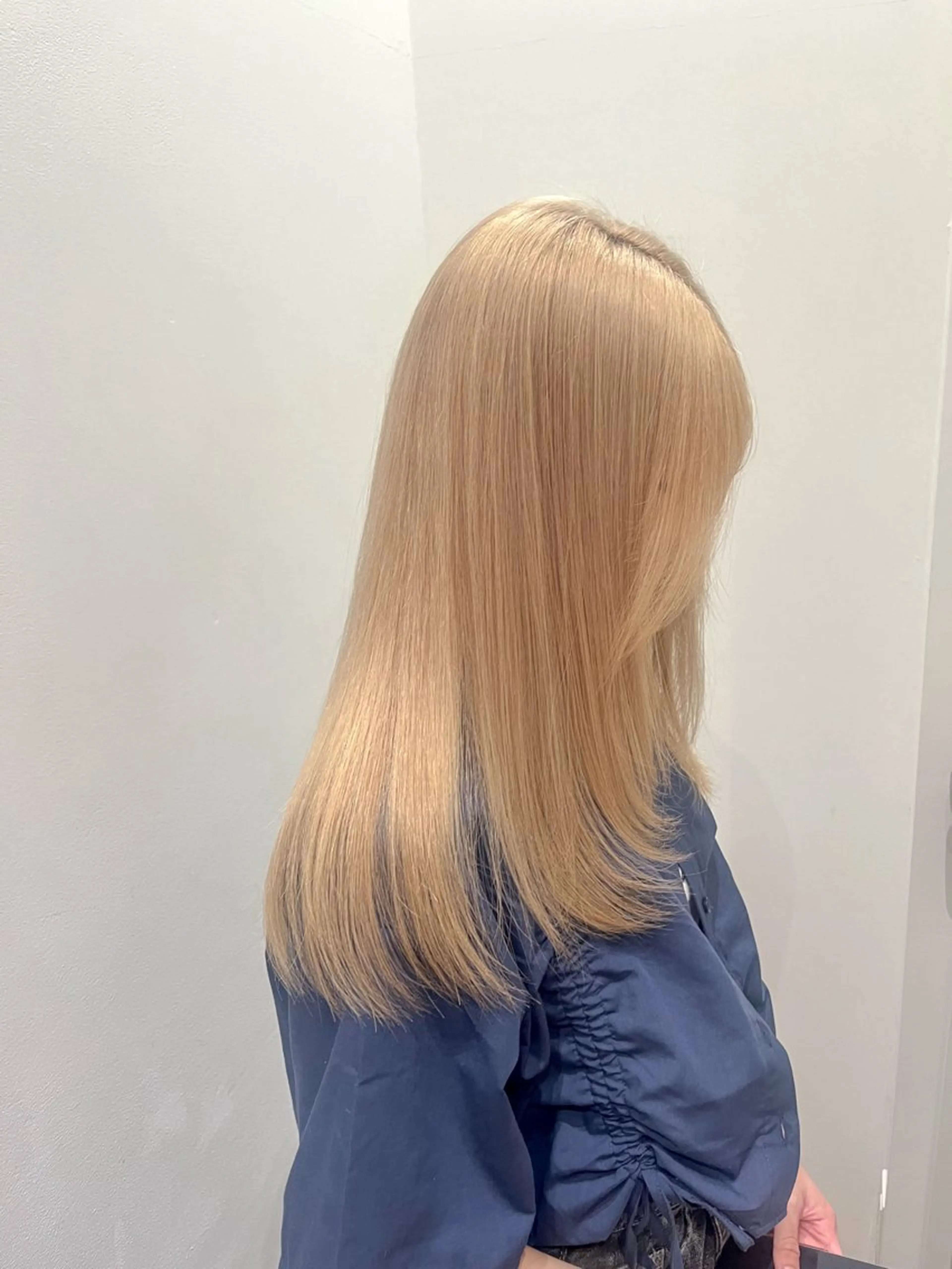 セミロング レイヤーカット 暖色カラー/似合わせ カット/名古屋/辻のヘアスタイル