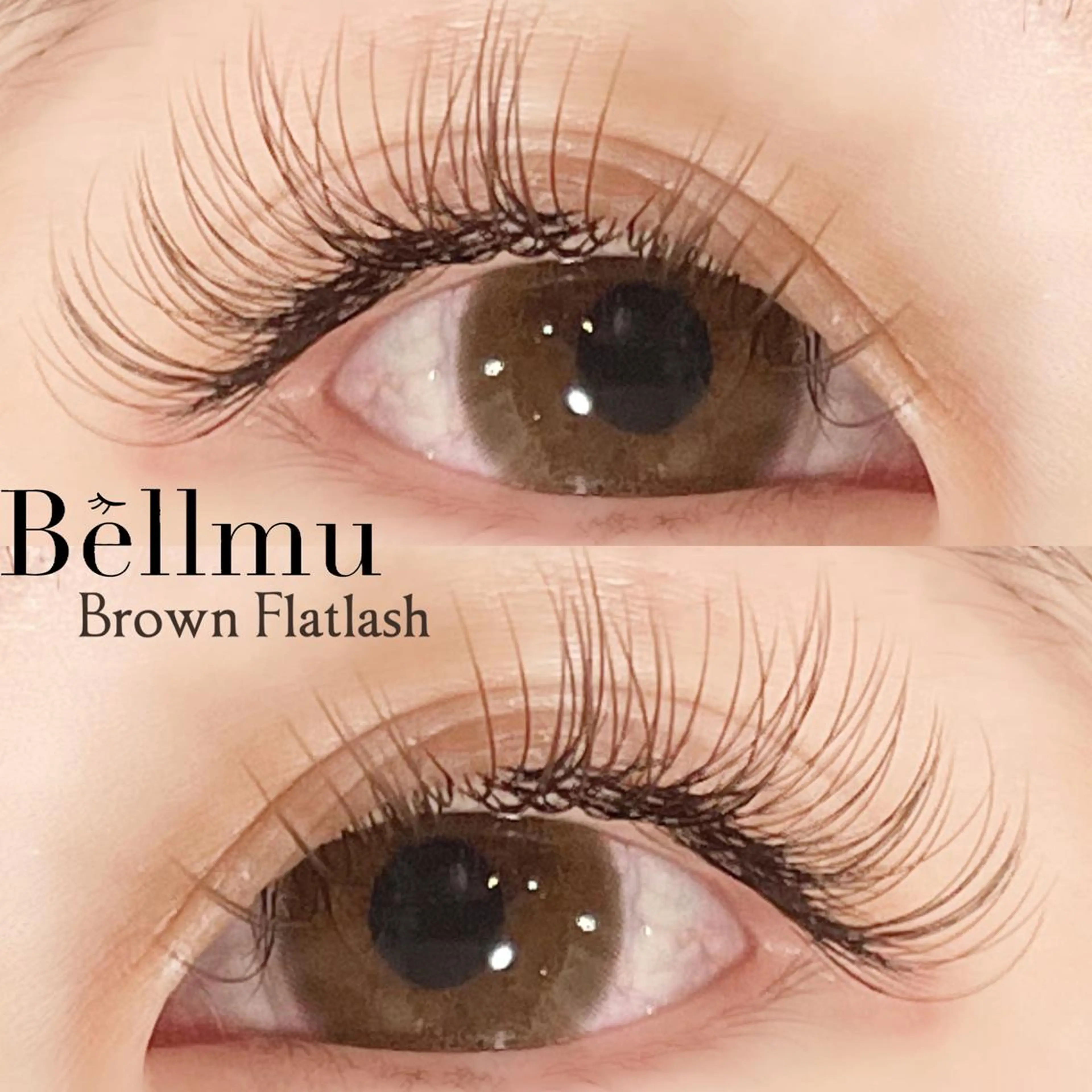 マツエク・マツパ カラーマツエク フラットラッシュ ナチュラル 💈Bèllmu/ なんば/心斎橋🖤のマツエク・マツパデザイン