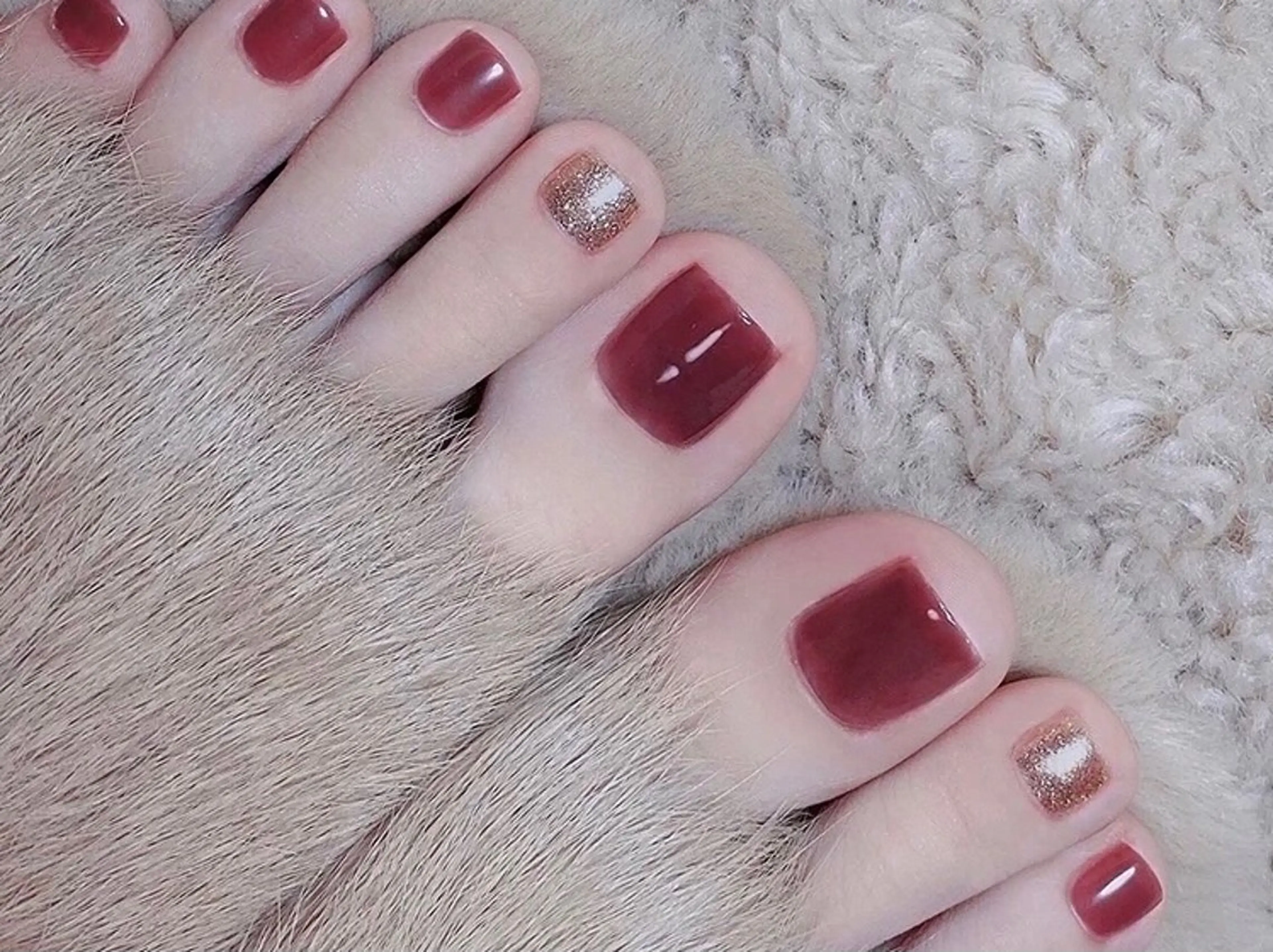 ネイル フットネイル ワンカラーネイル フットネイル Candy nailのネイルデザイン
