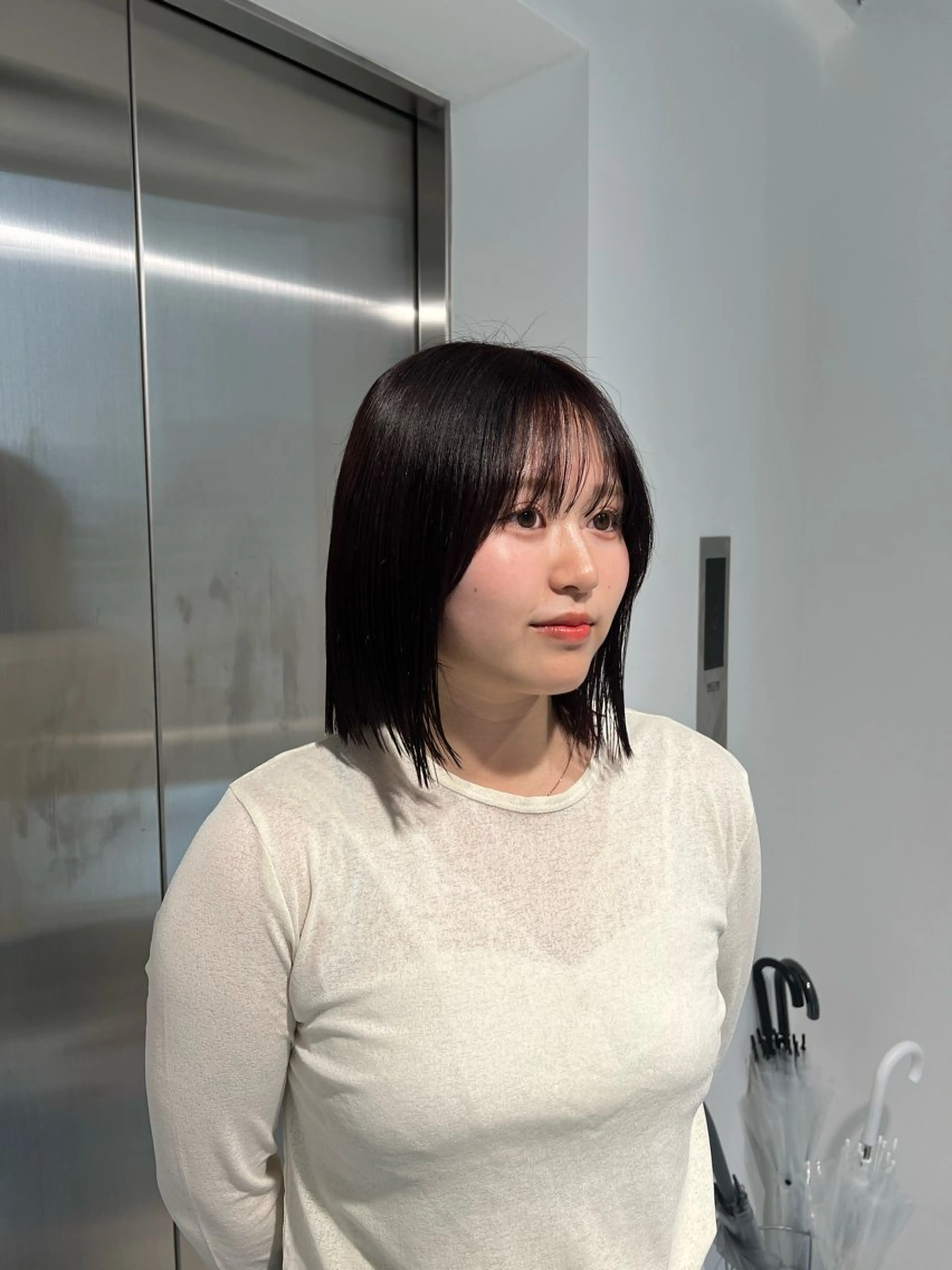 ミディアム カラー カット ヘアカラー トリートメント ブリーチなし 透明感🔅KANTAのヘアスタイル