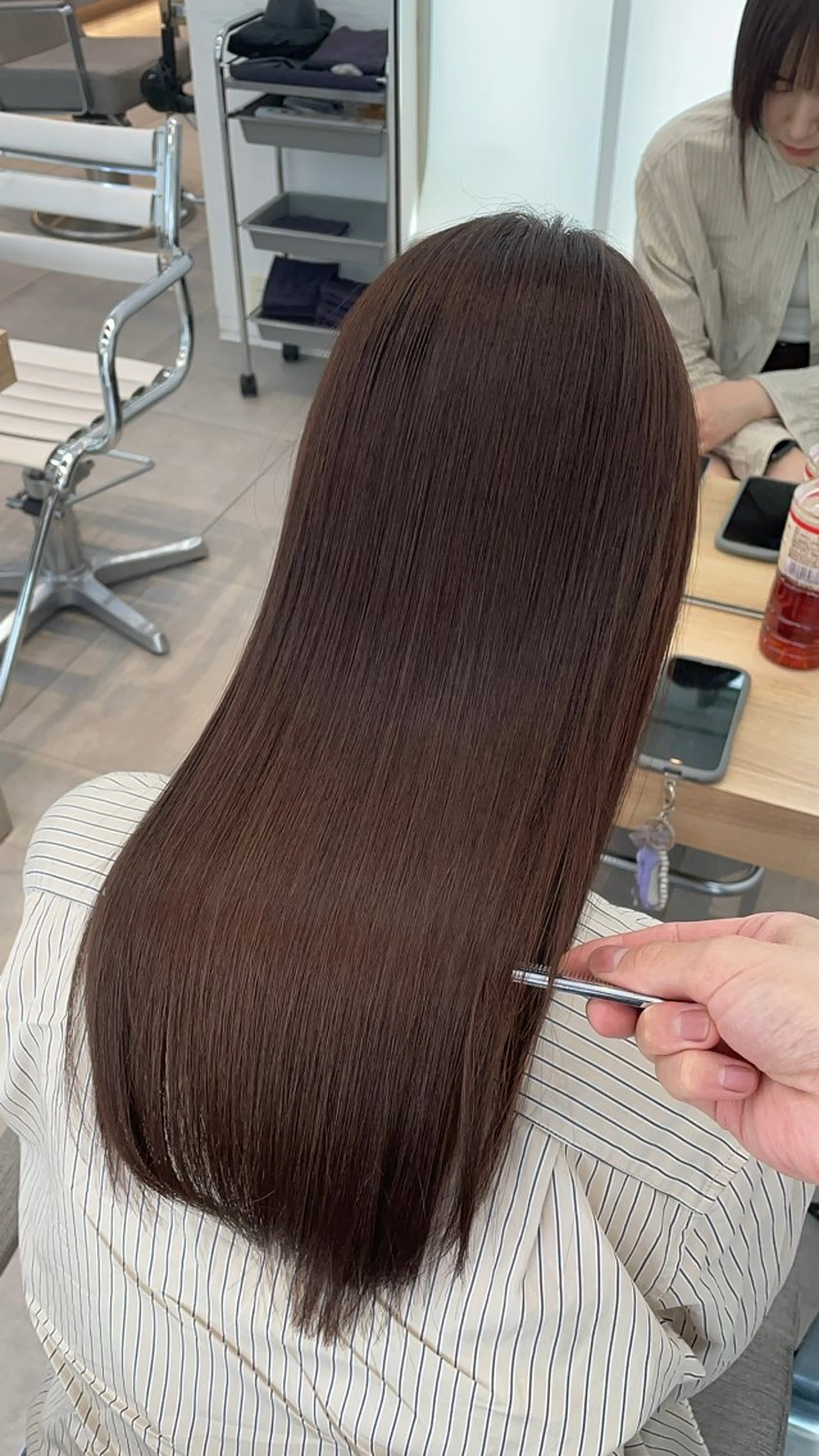 ロング ヘアカラー 縮毛矯正 トリートメント ✨髪質改善✨美髪 矯正🫧小泉のヘアスタイル