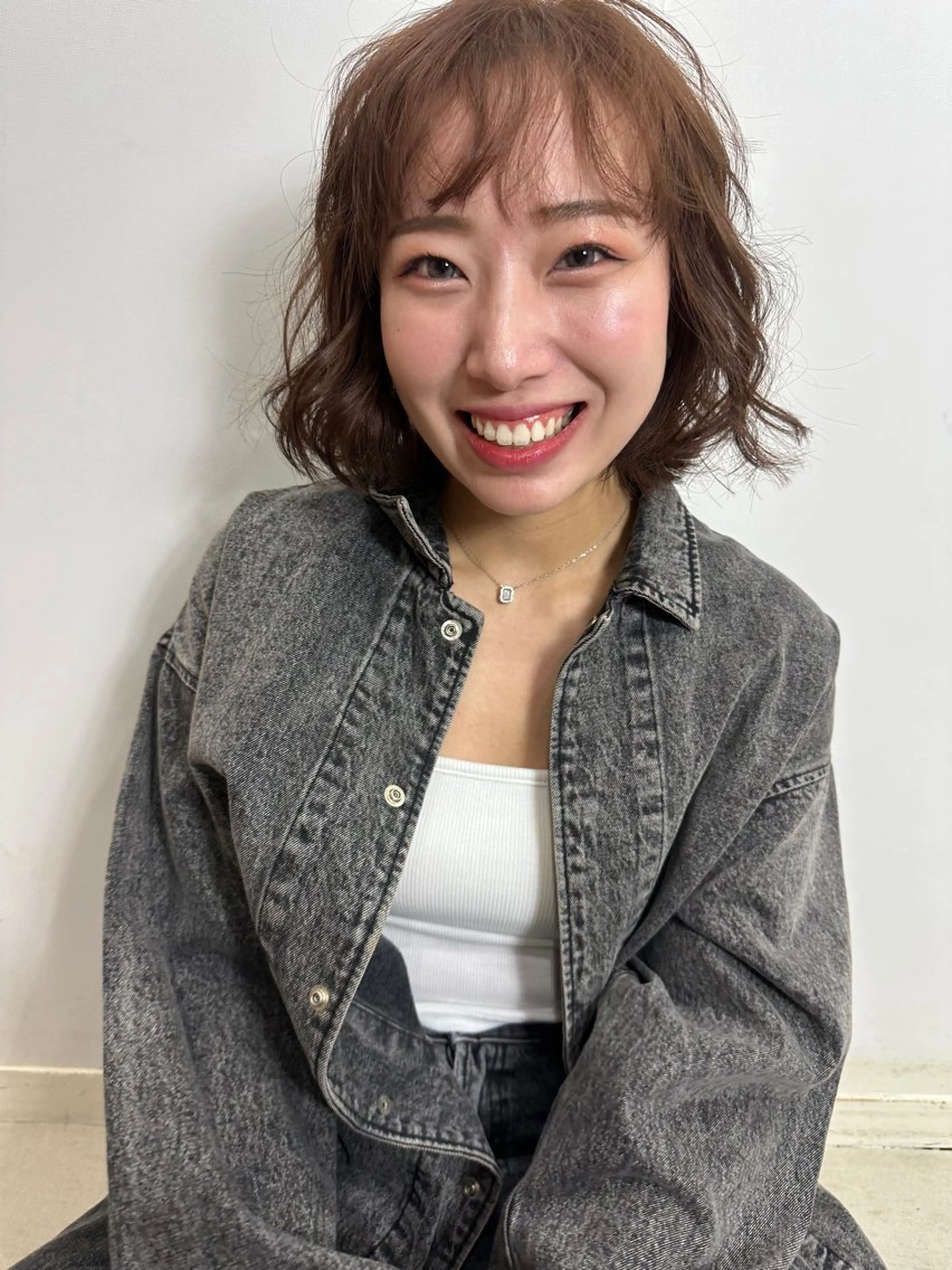 ミディアム カラー パーマ 和泉海咲/ 艶髪💖大人可愛いのヘアスタイル