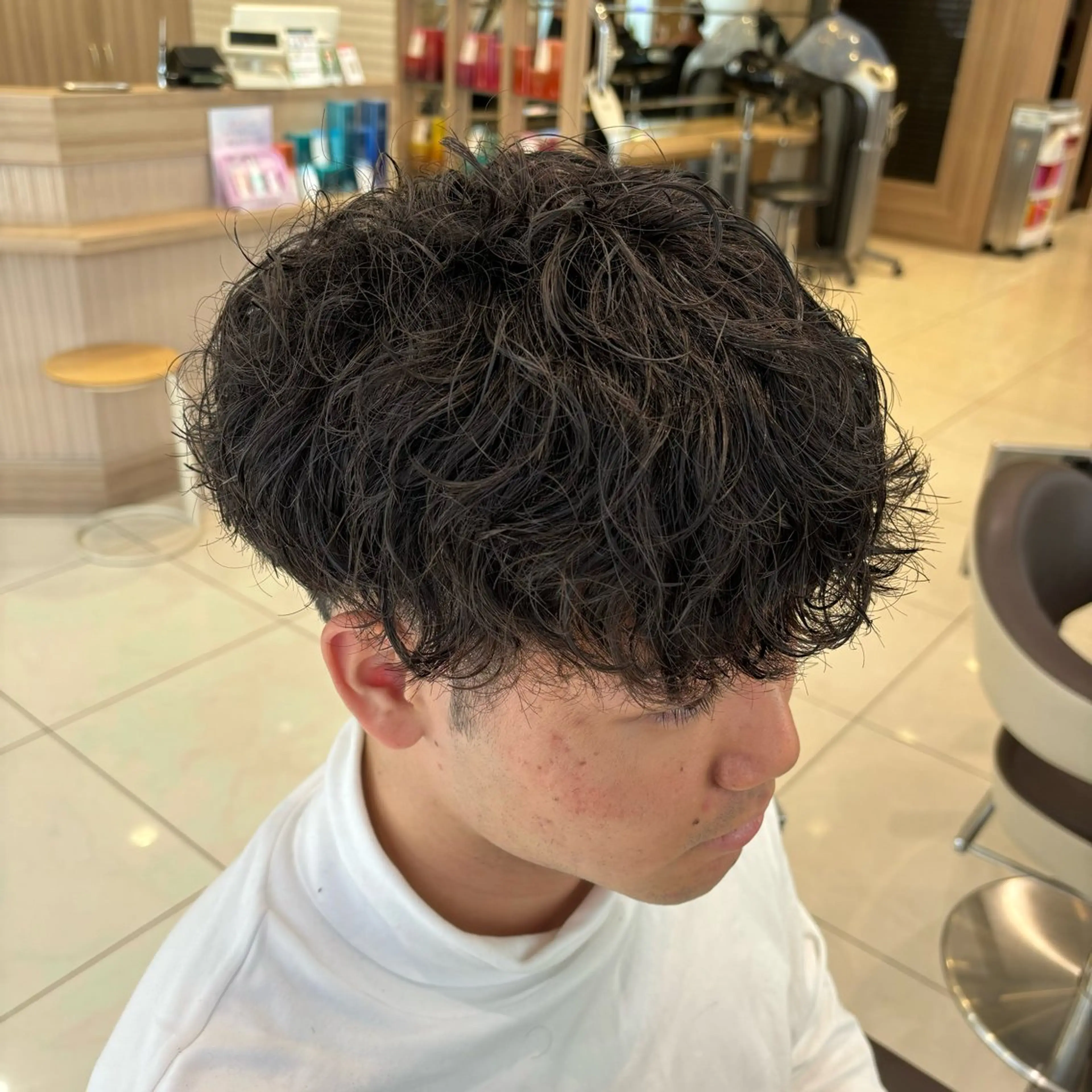 パーマ メンズ スペインカール 波巻きスパイラル・ カルマ/aoiのヘアスタイル