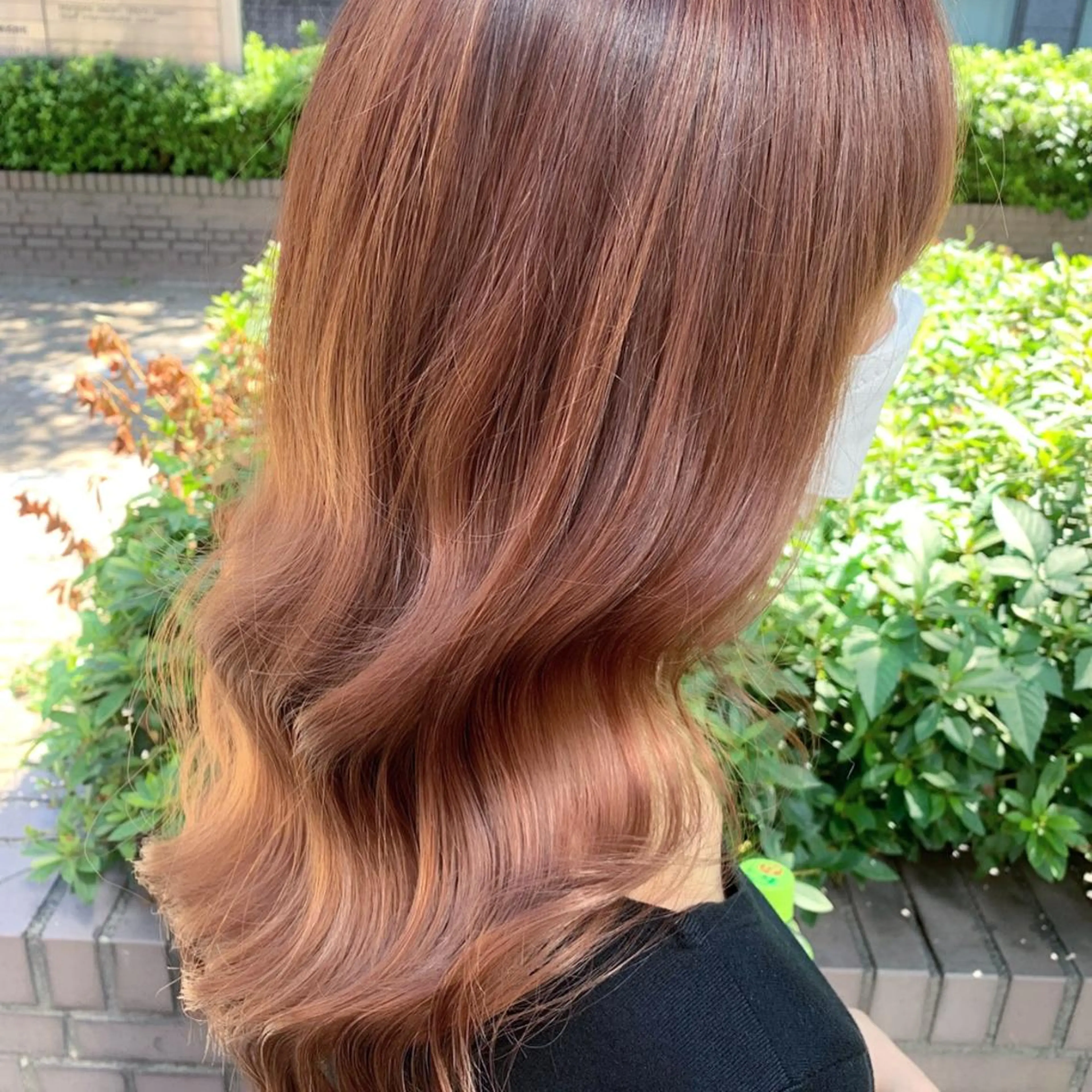 ロング カラー ヘアアレンジ 切りっぱなしボブ ベージュカラー 透明感カラー イヤリングカラー グレージュ 髪質改善/縮毛矯正 艶カラー/珠聡のヘアスタイル