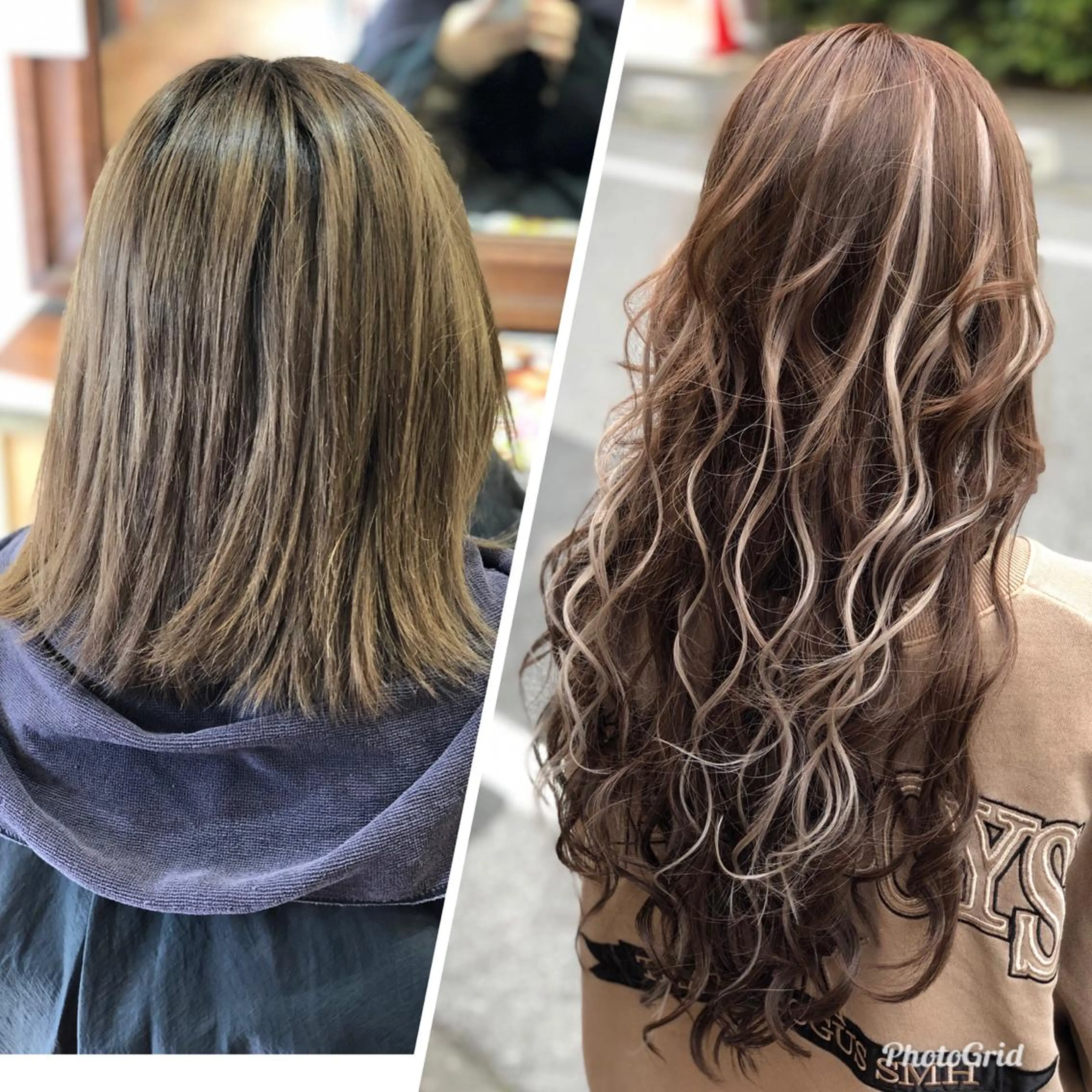 ロング シールエクステ エクステ ハイライト エクステ LOCO Ko-kiのヘアスタイル