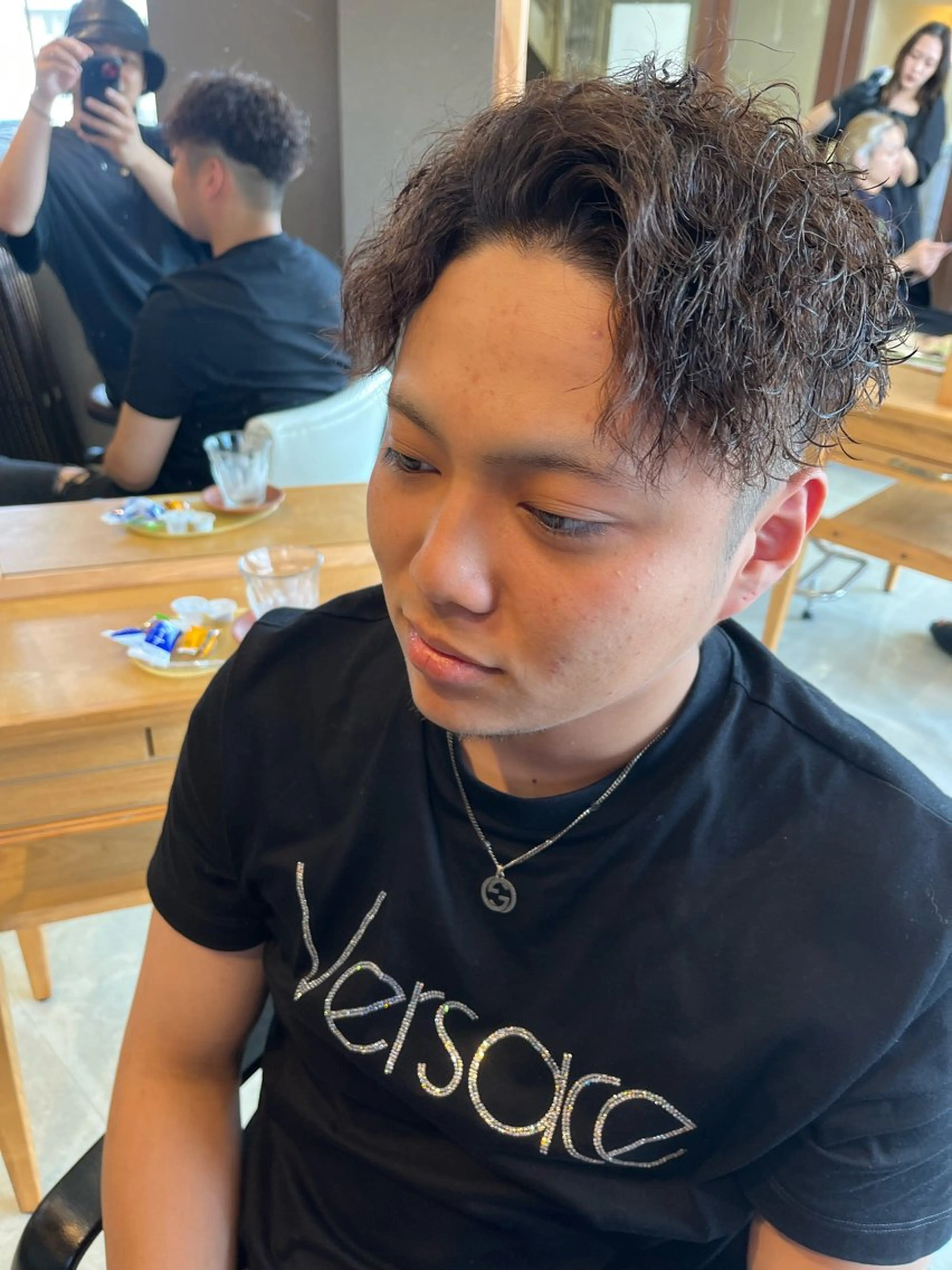 ショート パーマ 安田 海斗のヘアスタイル
