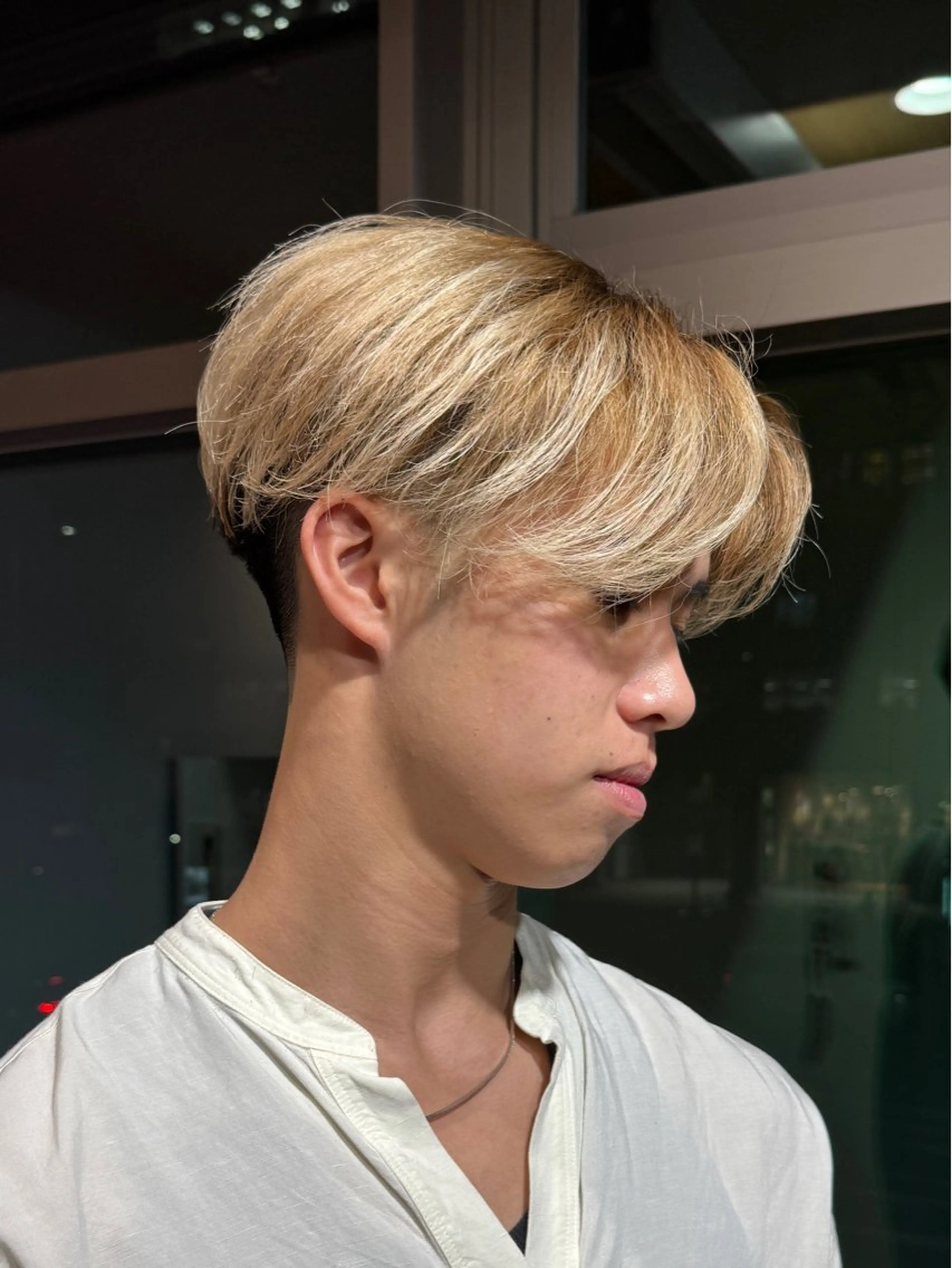 ショート カラー メンズ メンズ特化/ センターパート/八谷のヘアスタイル