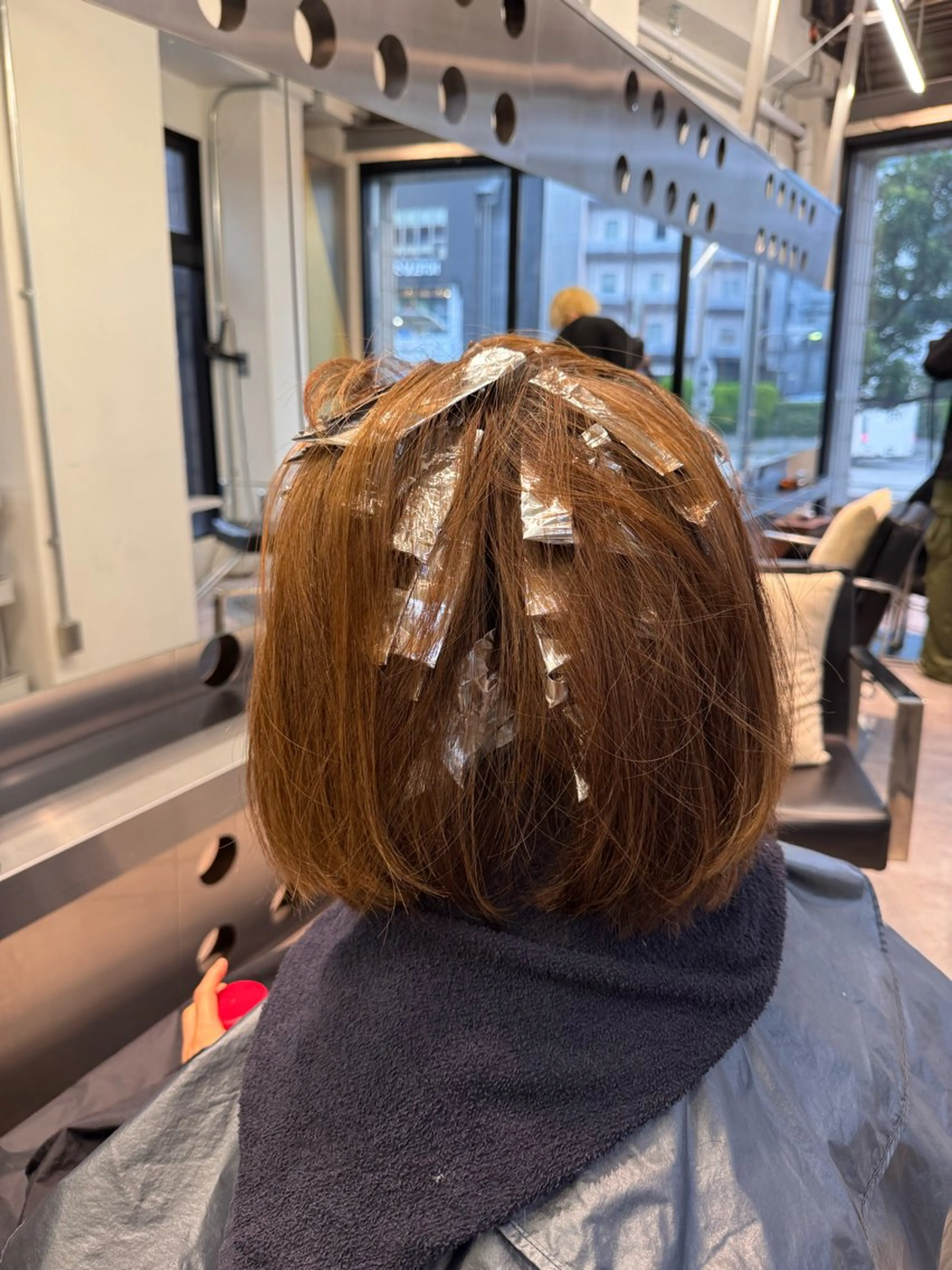 セミロング カラー ハイライトカラー ハイライト 北村 岳久翔のヘアスタイル