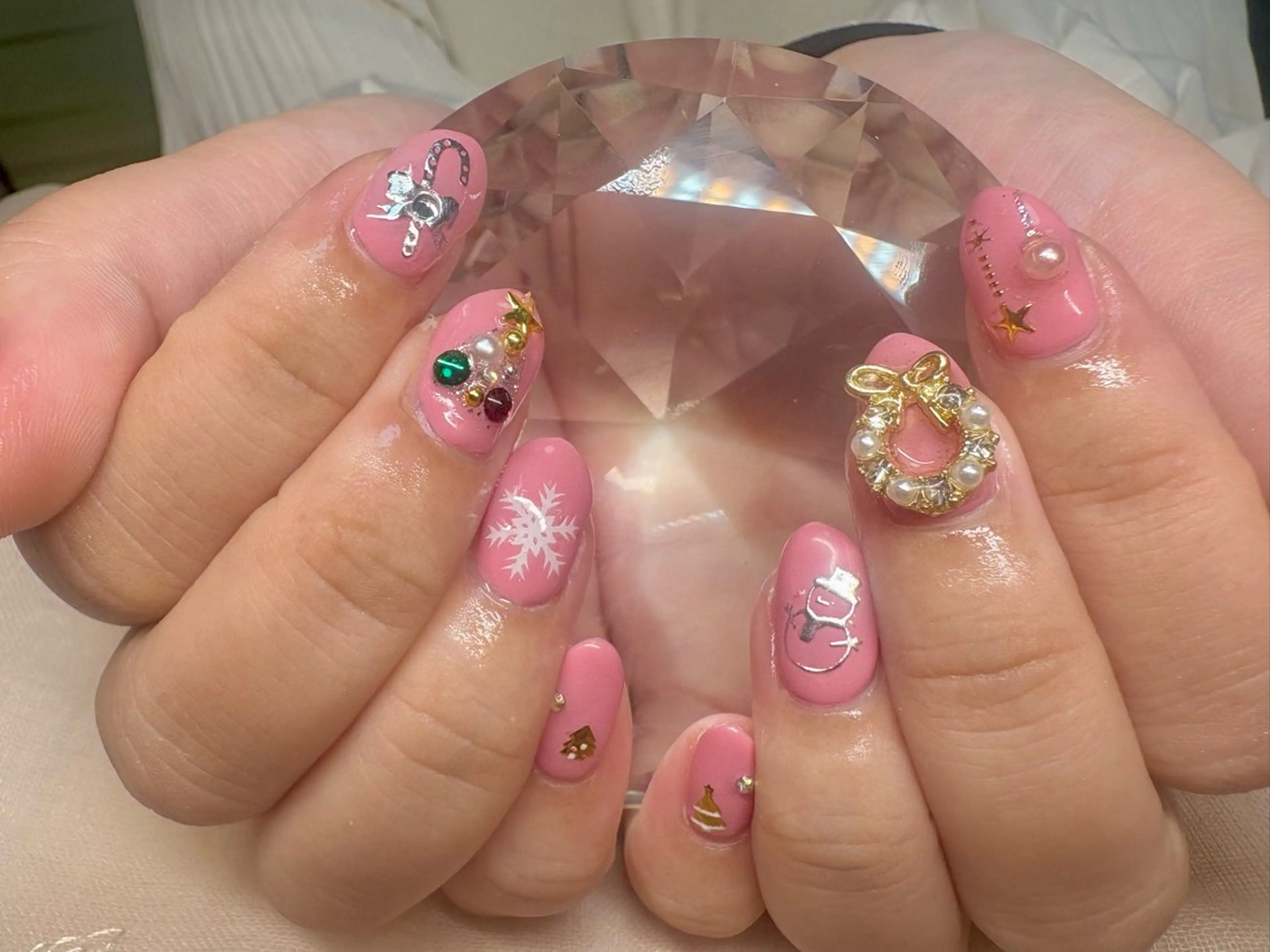 ネイル 冬ネイル クリスマス Mii Nail所属・Mii Nailのネイルデザイン